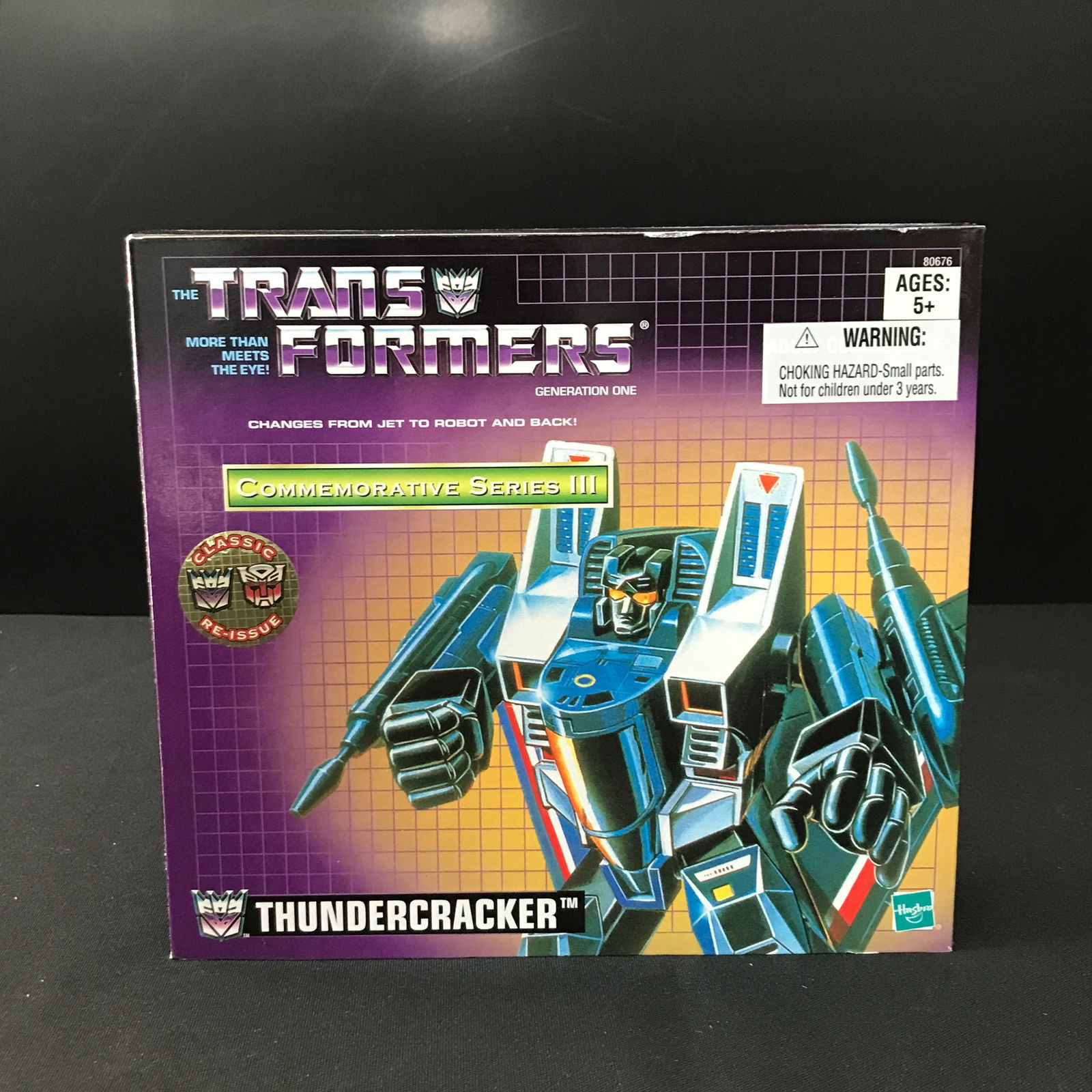 TRANSFORMERS COMMEMORATIVE SERIES III GENERATION ONE THUNDERCRACKER FIGURE IN BOX (1 of 3)