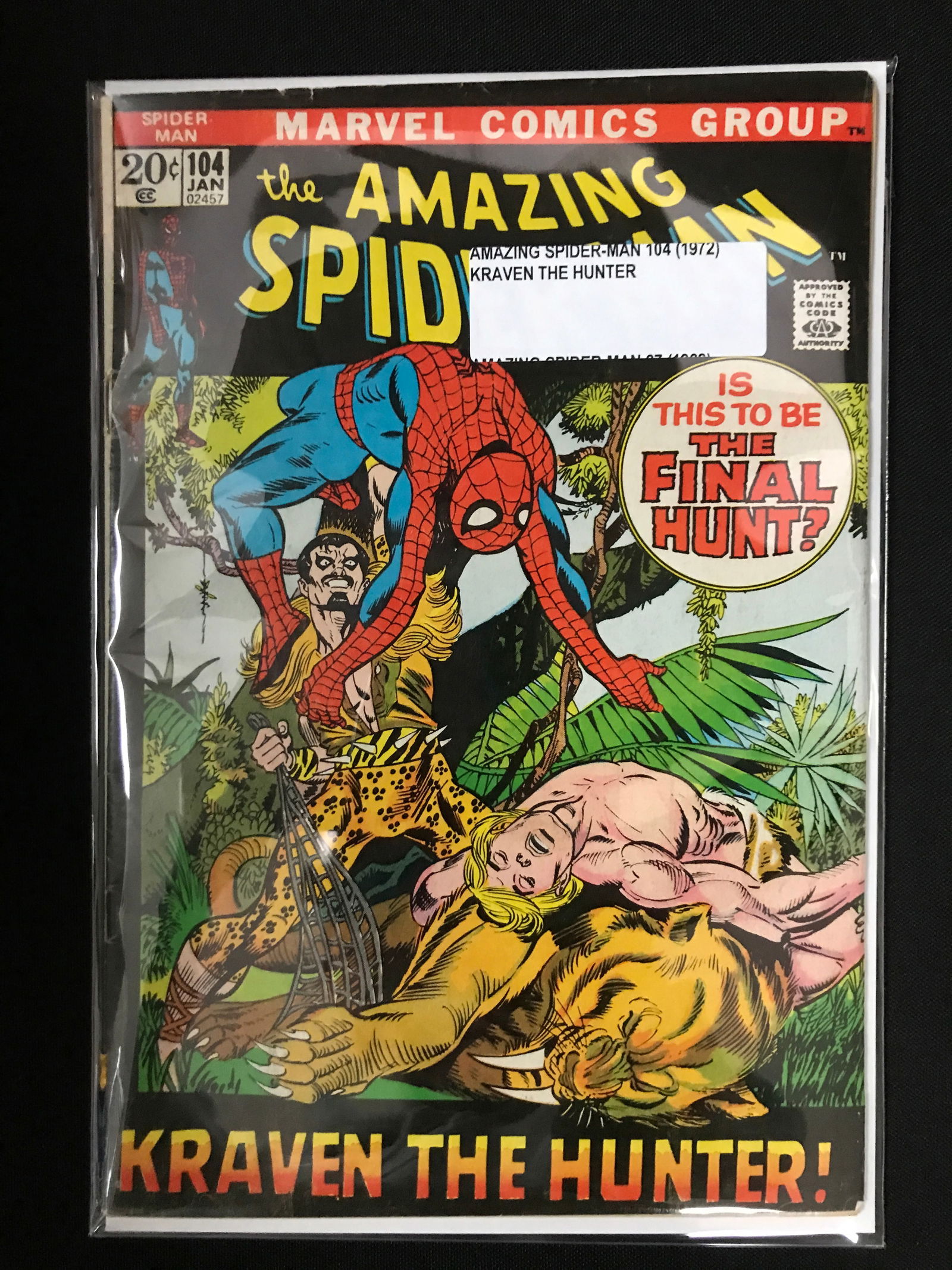 THE AMAZING SPIDERMAN #104 (1972) - MARVEL COMICS (1 of 1)