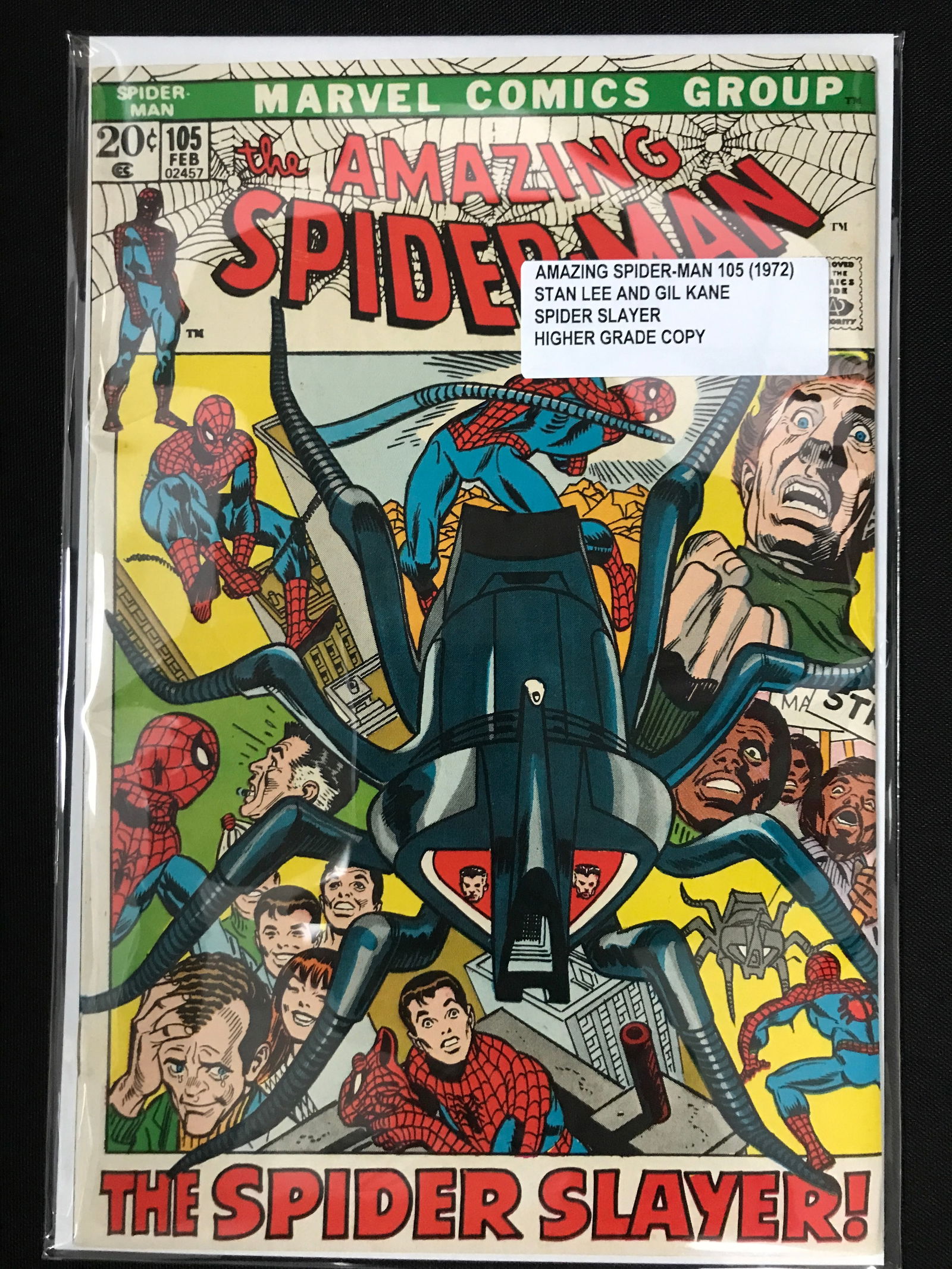 THE AMAZING SPIDERMAN #105 (1972) - MARVEL COMICS (1 of 1)