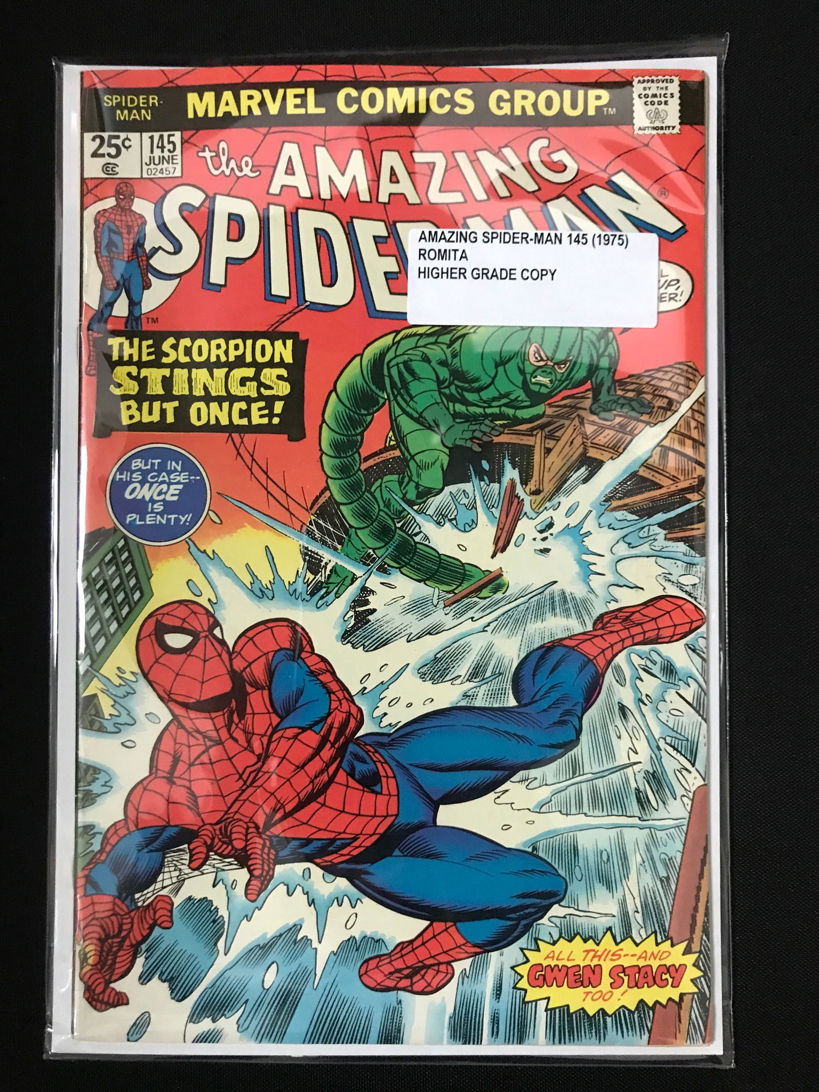 THE AMAZING SPIDERMAN #145 (1975) - MARVEL COMICS: Prices are in Canadian dollars
