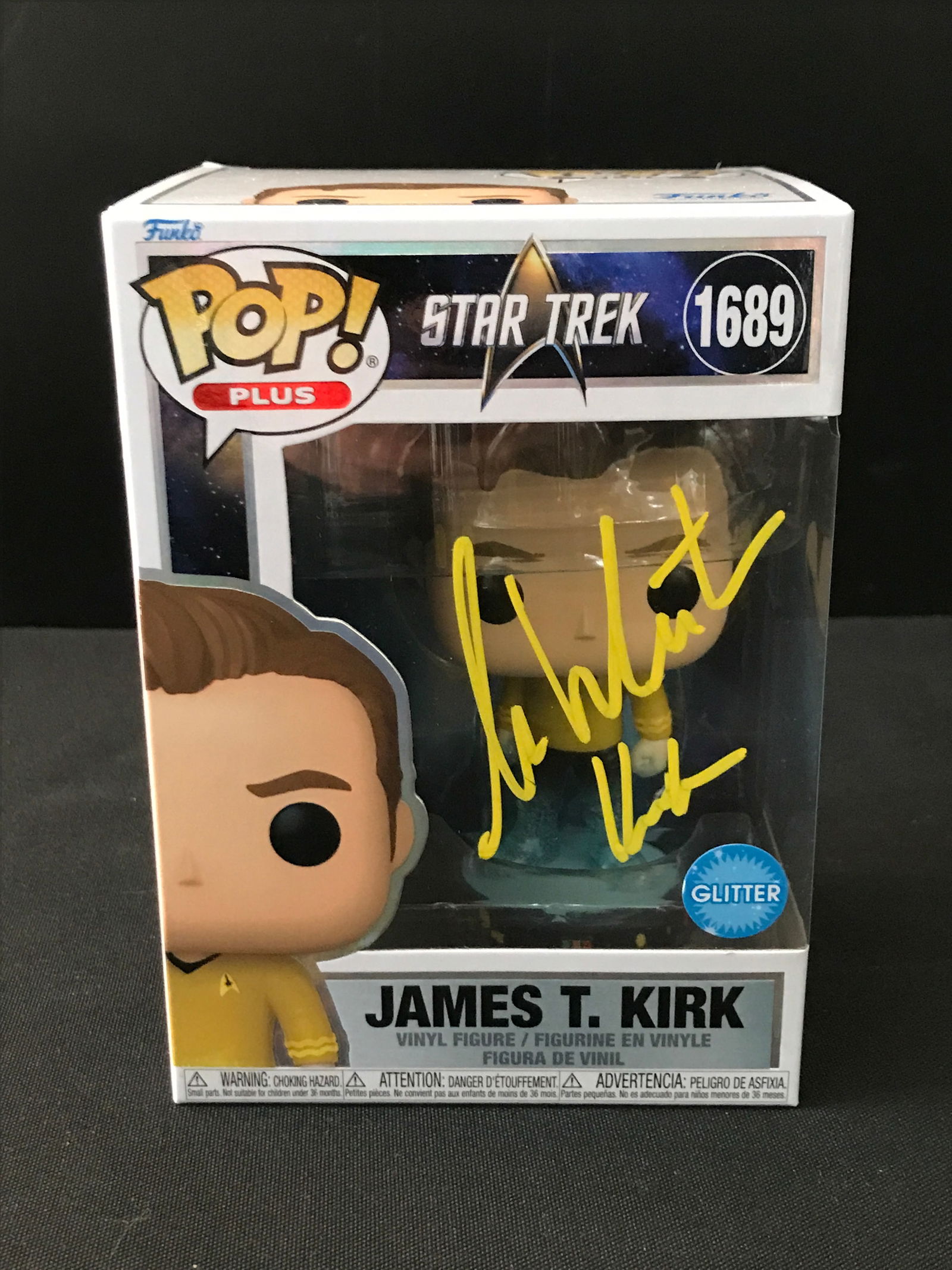 WILLIAM SHATNER SIGNED JAMES T. KIRK FUNKO POP - WWOC COA: Prices are in Canadian dollars