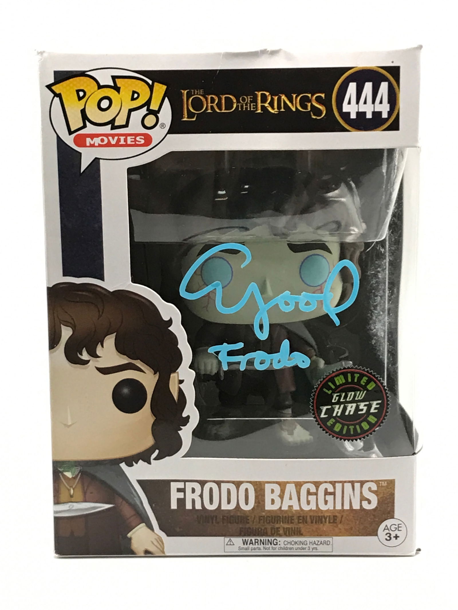 ELIJAH WOOD SIGNED AND INSCRIBED 'FRODO' FUNKO POP - WWOC COA: Prices are in Canadian dollars
