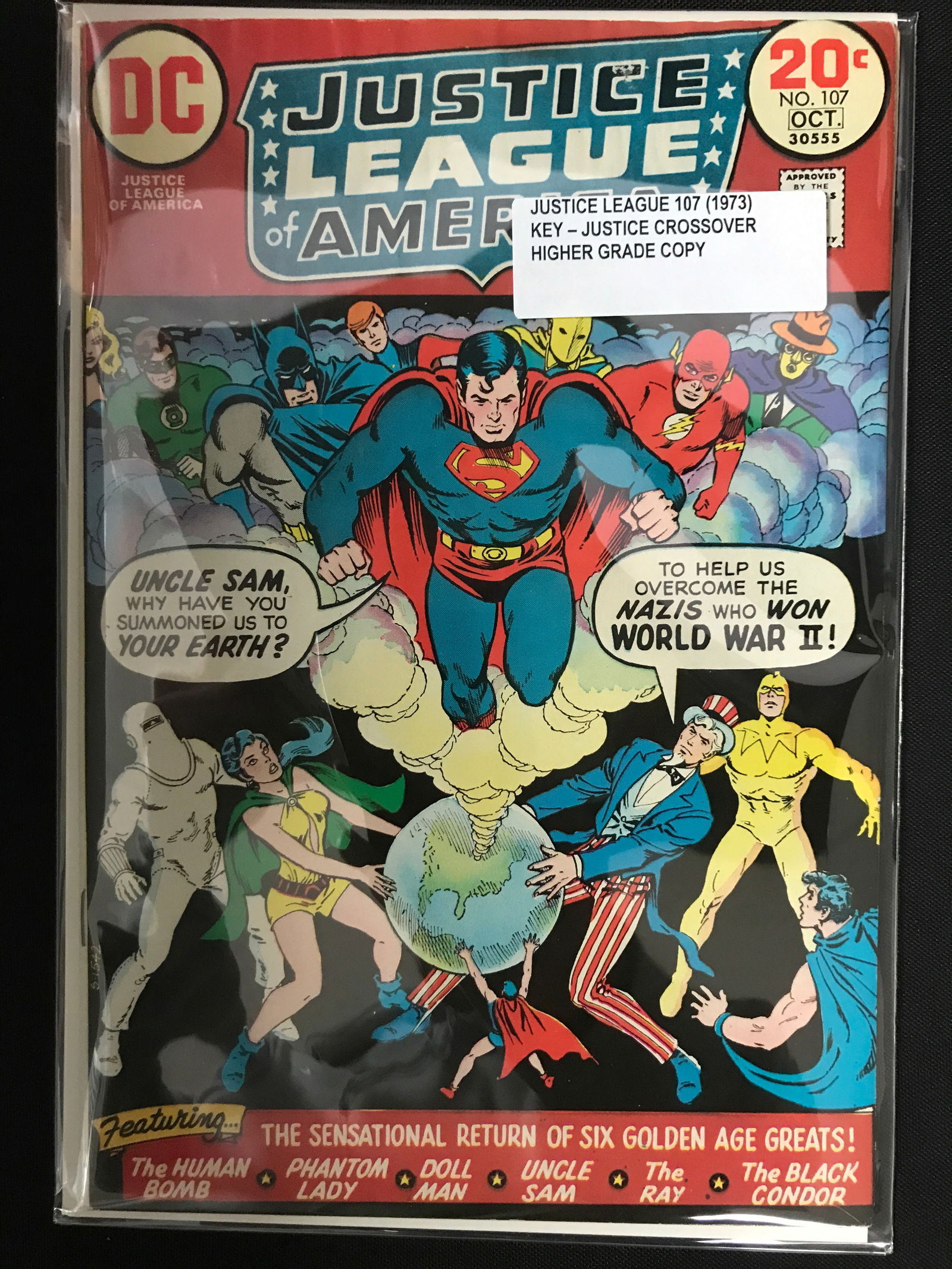 THE JUSTICE LEAGUE OF AMERICA #107 (1973) JUSTICE CROSSOVER - DC COMICS: Prices are in Canadian dollars