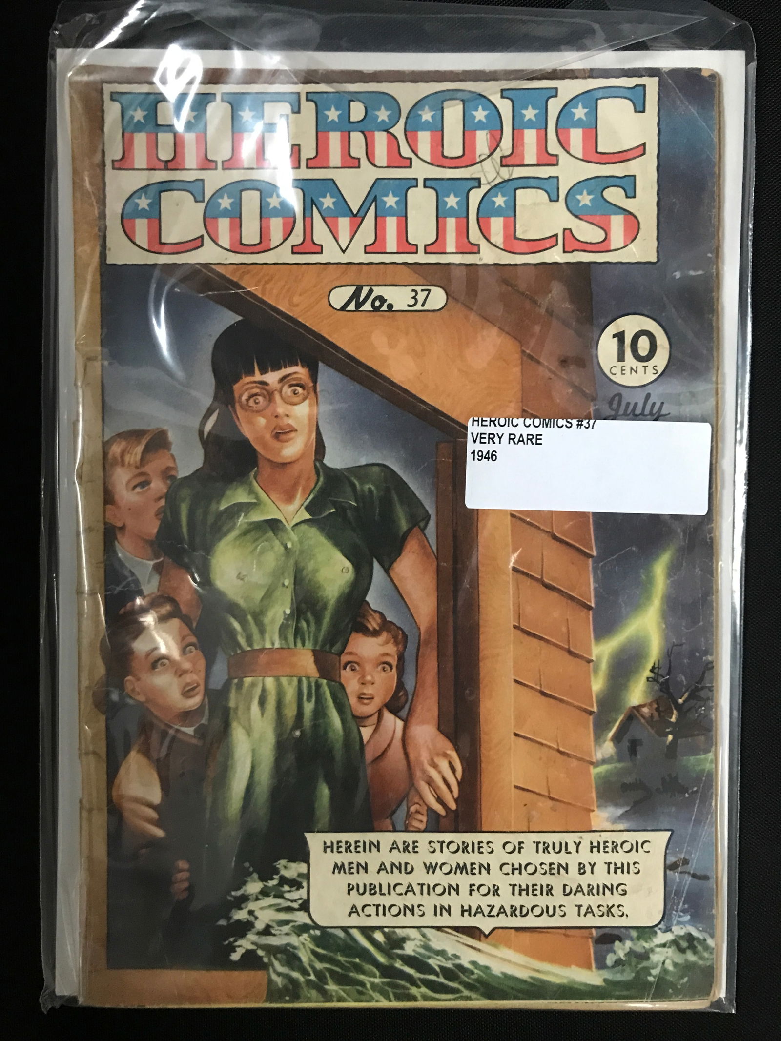 HEROIC COMICS #37 (1946) - EASTERN COLOR: Prices are in Canadian dollars