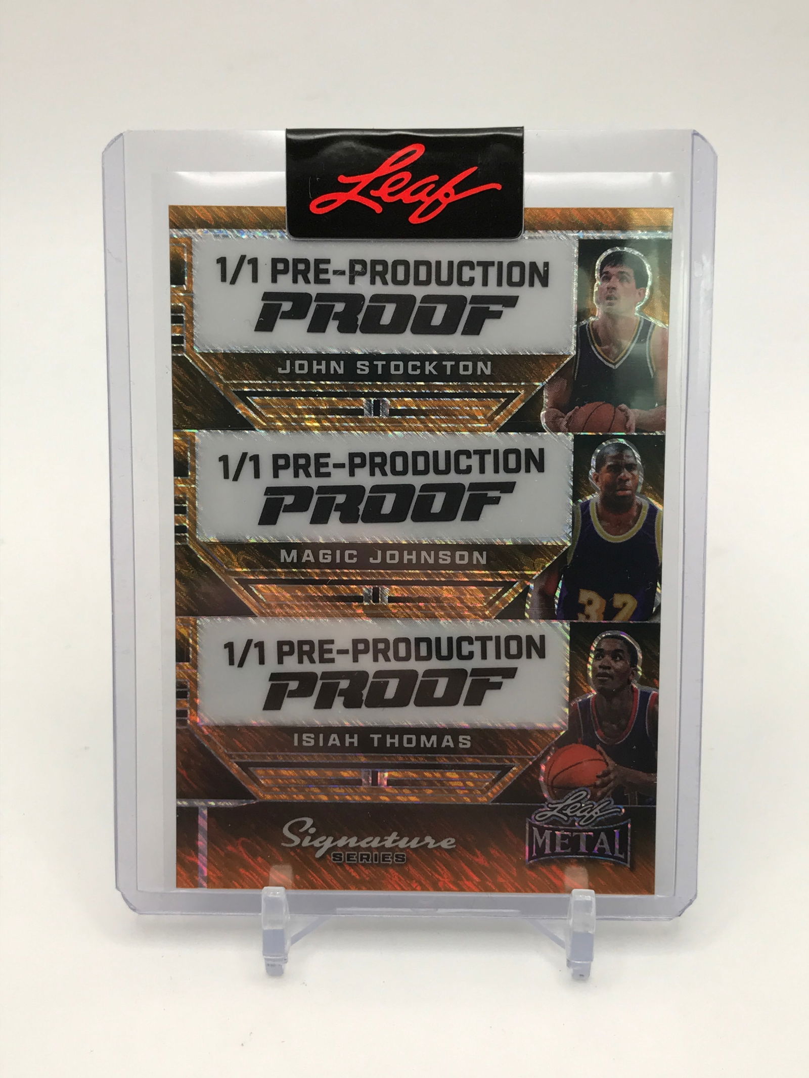 LEAF SIGNATURE SERIES TRIPLE 1/1 PRE PRODUCTION PROOF TRADING CARD 1/1 (1 of 2)