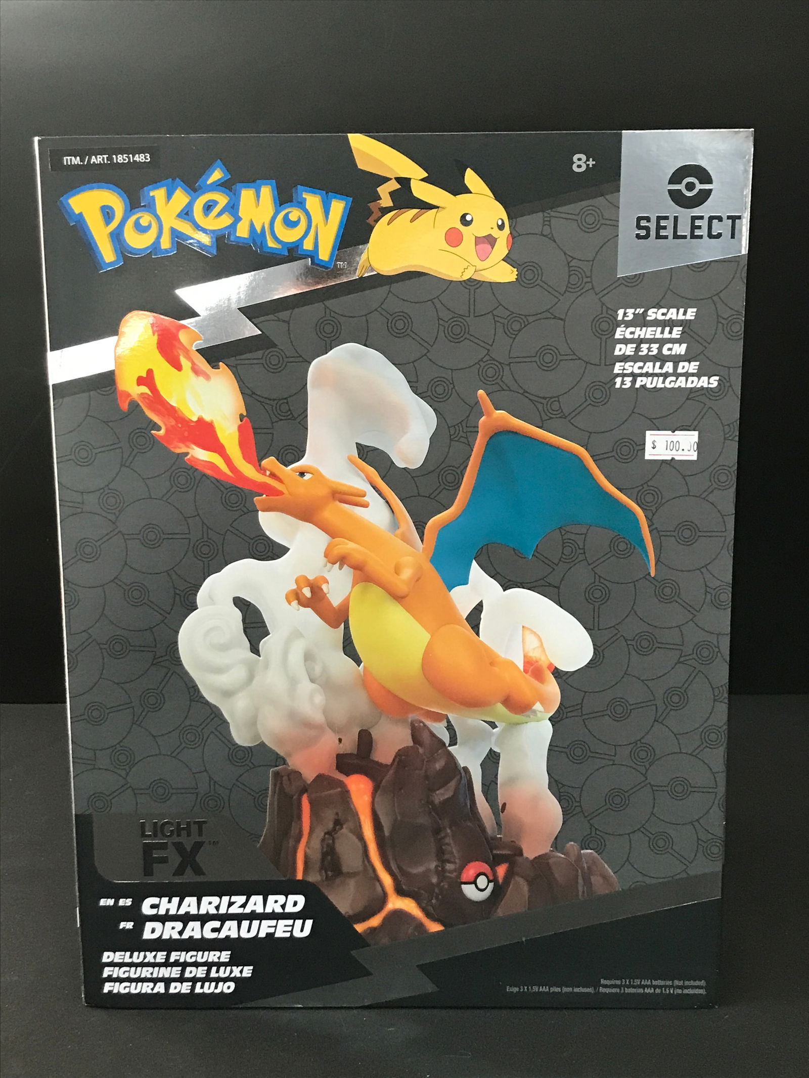 POKEMON SELECT CHARIZARD 13" DELUXE FIGURE IN ORIGNAL BOX: Prices are in Canadian dollars