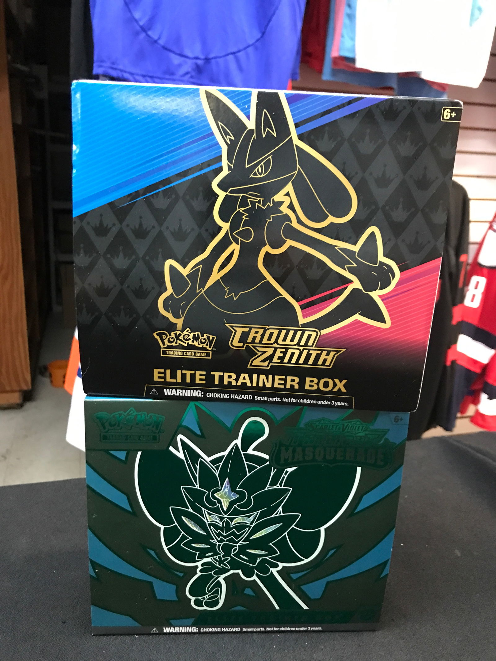 LOT OF 2 POKEMON TCG BOXES - CROWN ZENITH ETB & TWILIGHT MASQUERADE ETB: Prices are in Canadian dollars