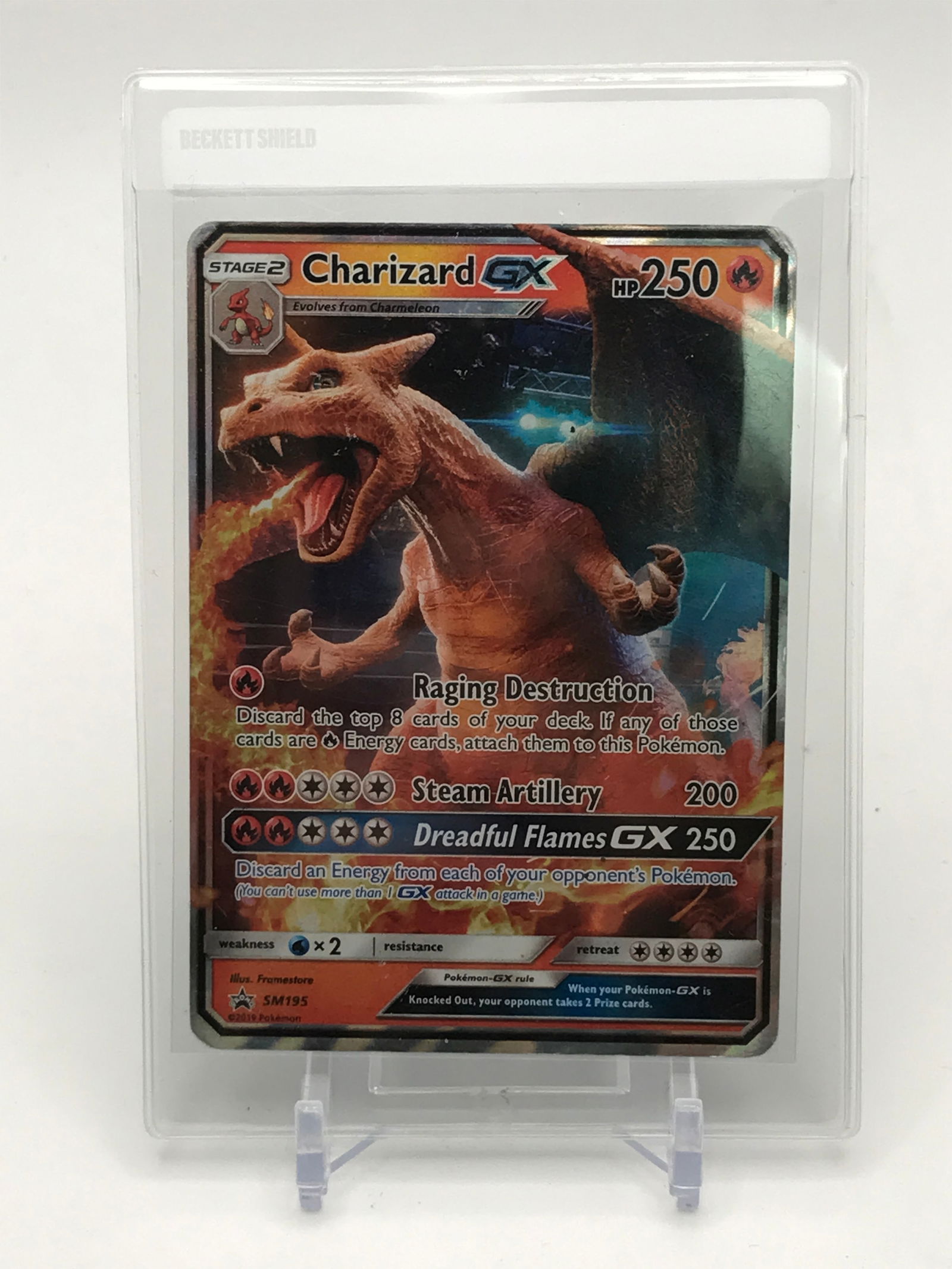 POKEMON TCG CHARIZARD GX SM195 2019 DETECTIVE PIKACHU  BLACK STAR PROMO TRADING CARD (1 of 2)