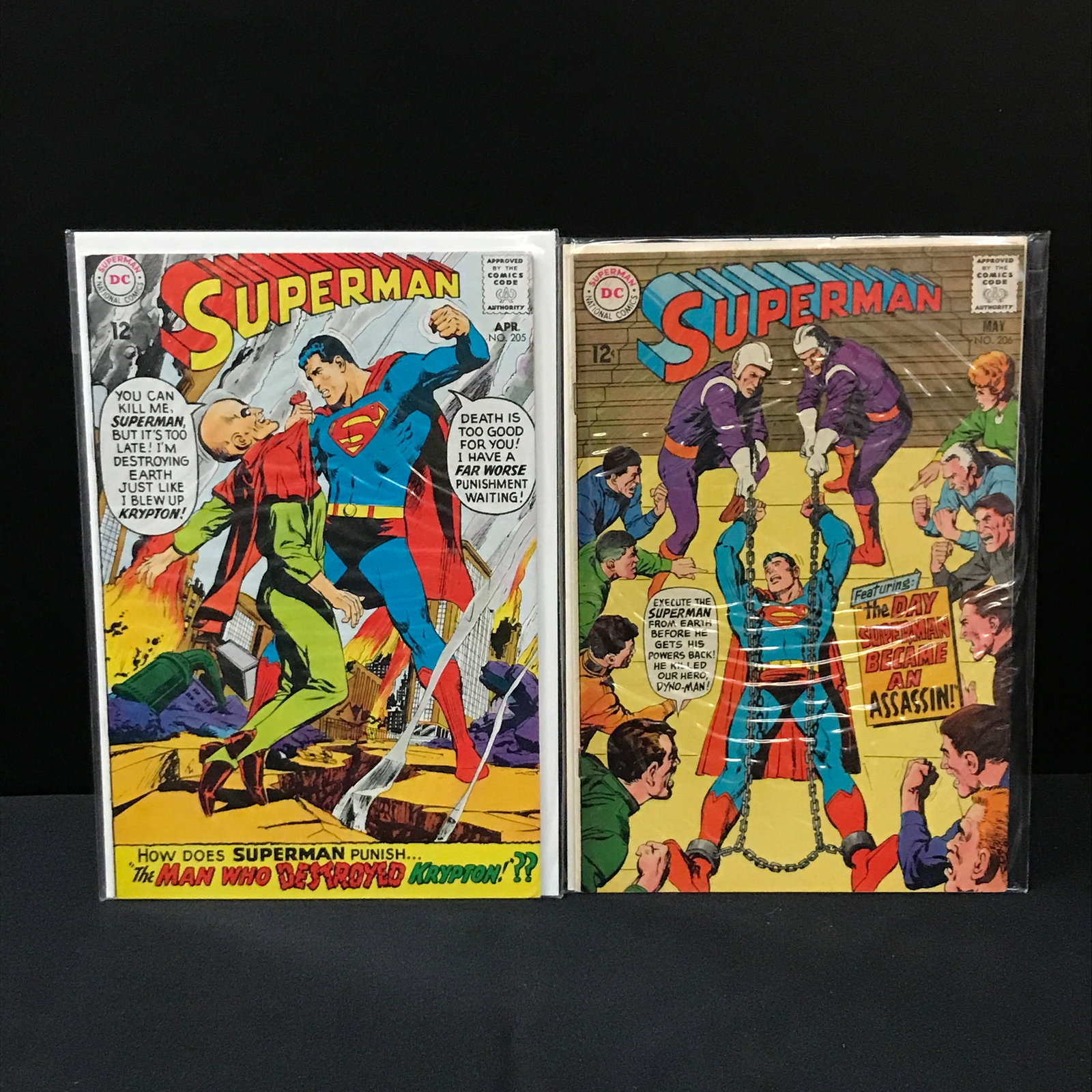 LOT OF 2 SUPERMAN COMICS #205-206 - DC COMICS: Prices are in Canadian dollars