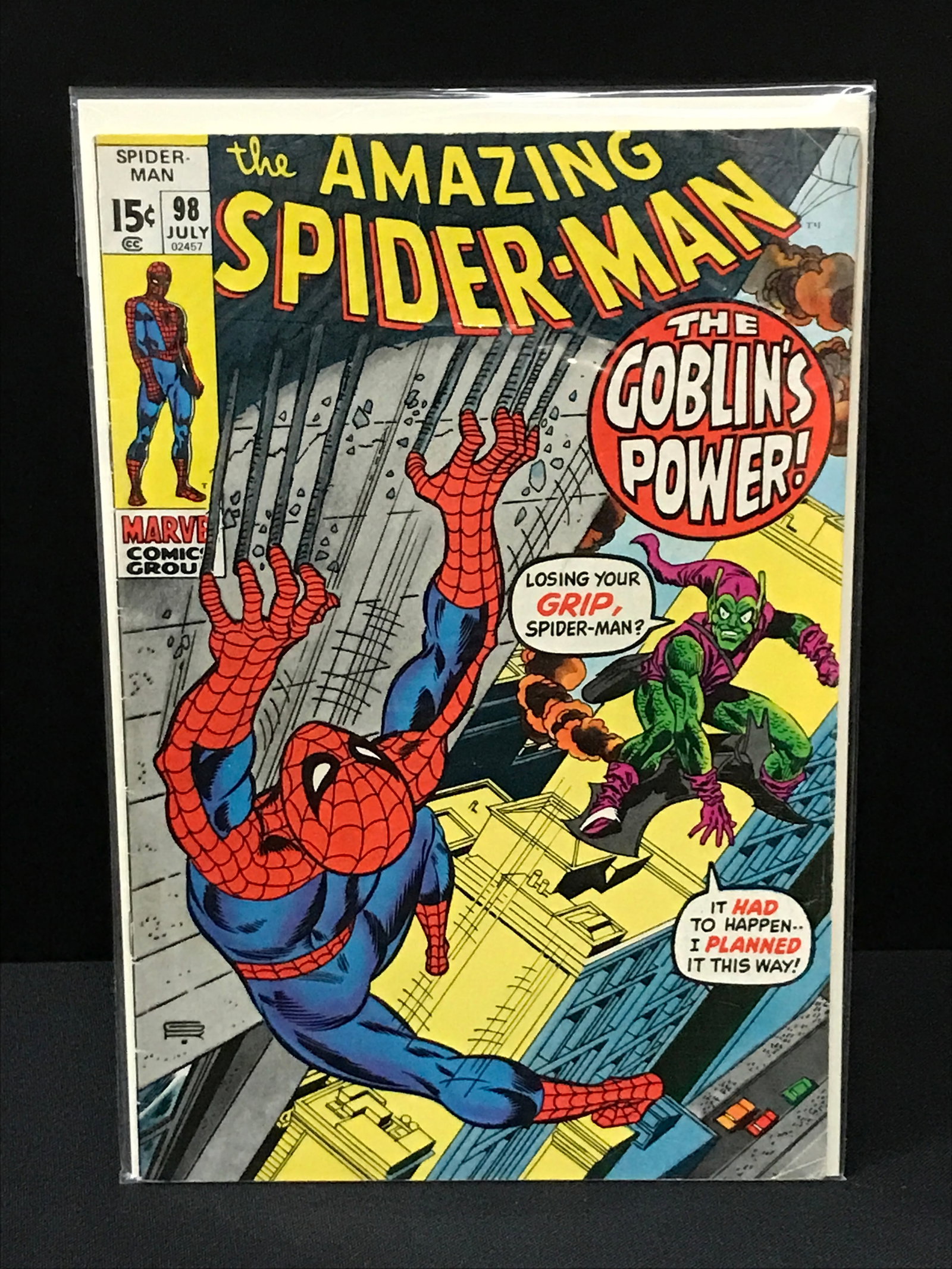MARVEL COMICS THE AMAZING SPIDER-MAN NO.98: Prices are in Canadian Dollars
