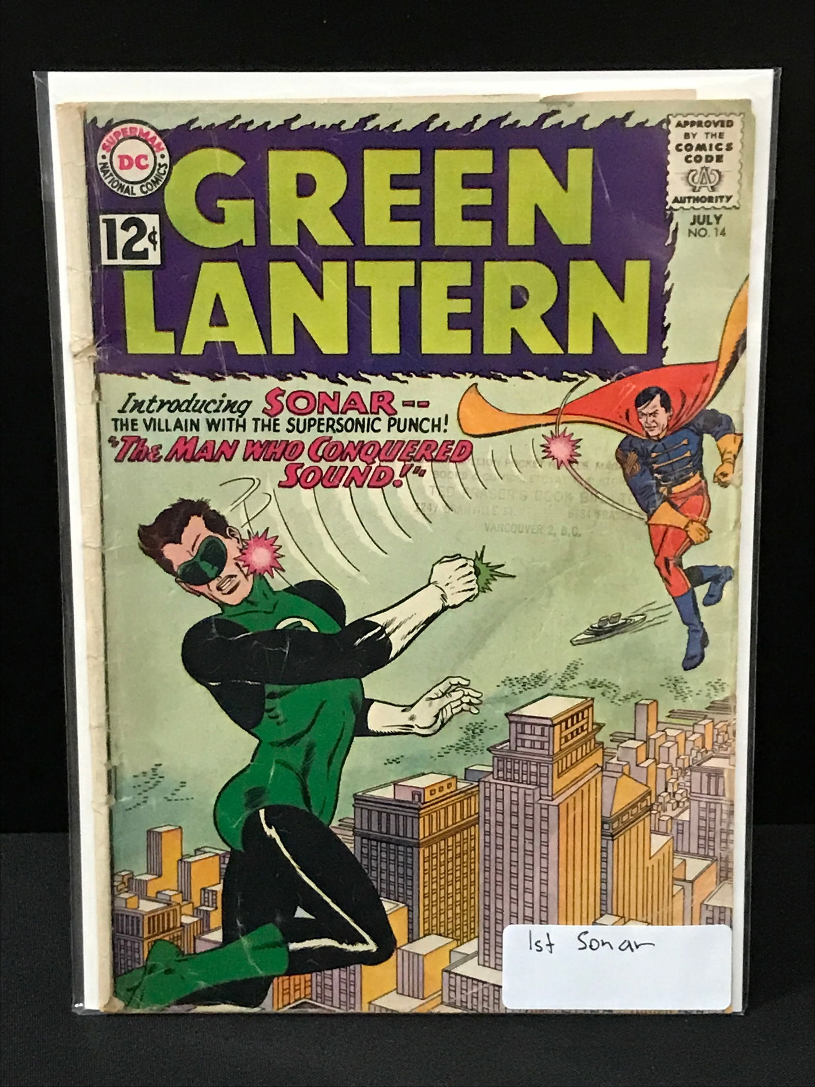 DC COMICS GREEN LANTERN NO.14 (1ST APP SONAR) (1 of 1)