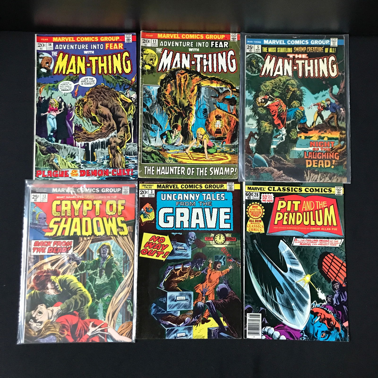 LOT OF 6 COMICS WITH VARIOUS TITLES - MARVEL COMICS: Prices are in Canadian Dollars
