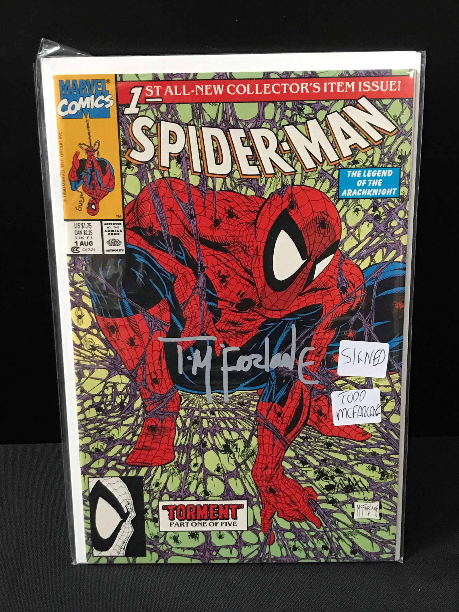 SPIDERMAN #1 SIGNED BY TODD MCFARLANE (1 of 1)