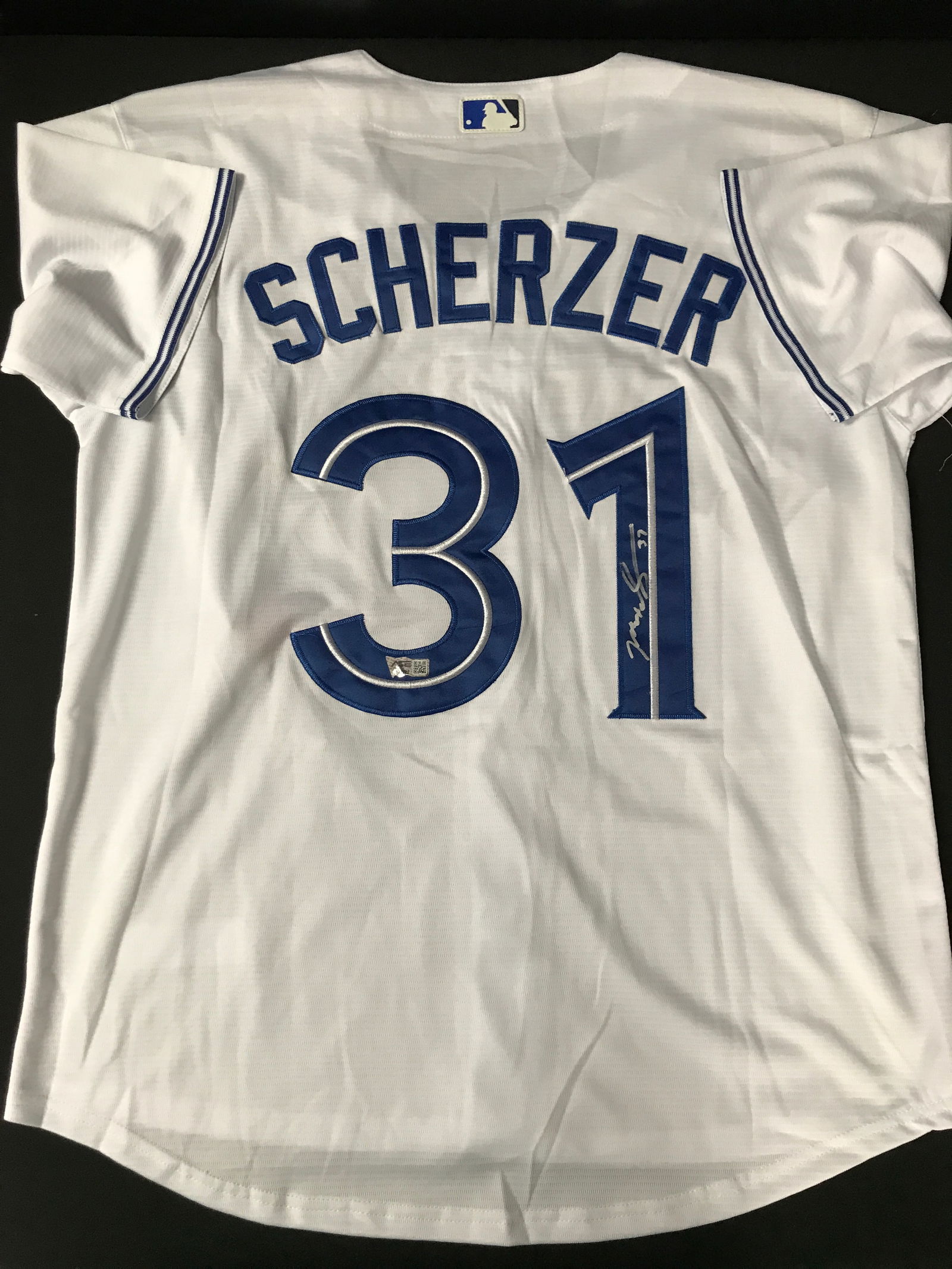 MAX SCHERZER SIGNED TORONTO BLUE JAYS JERSEY - ACE COA (1 of 3)