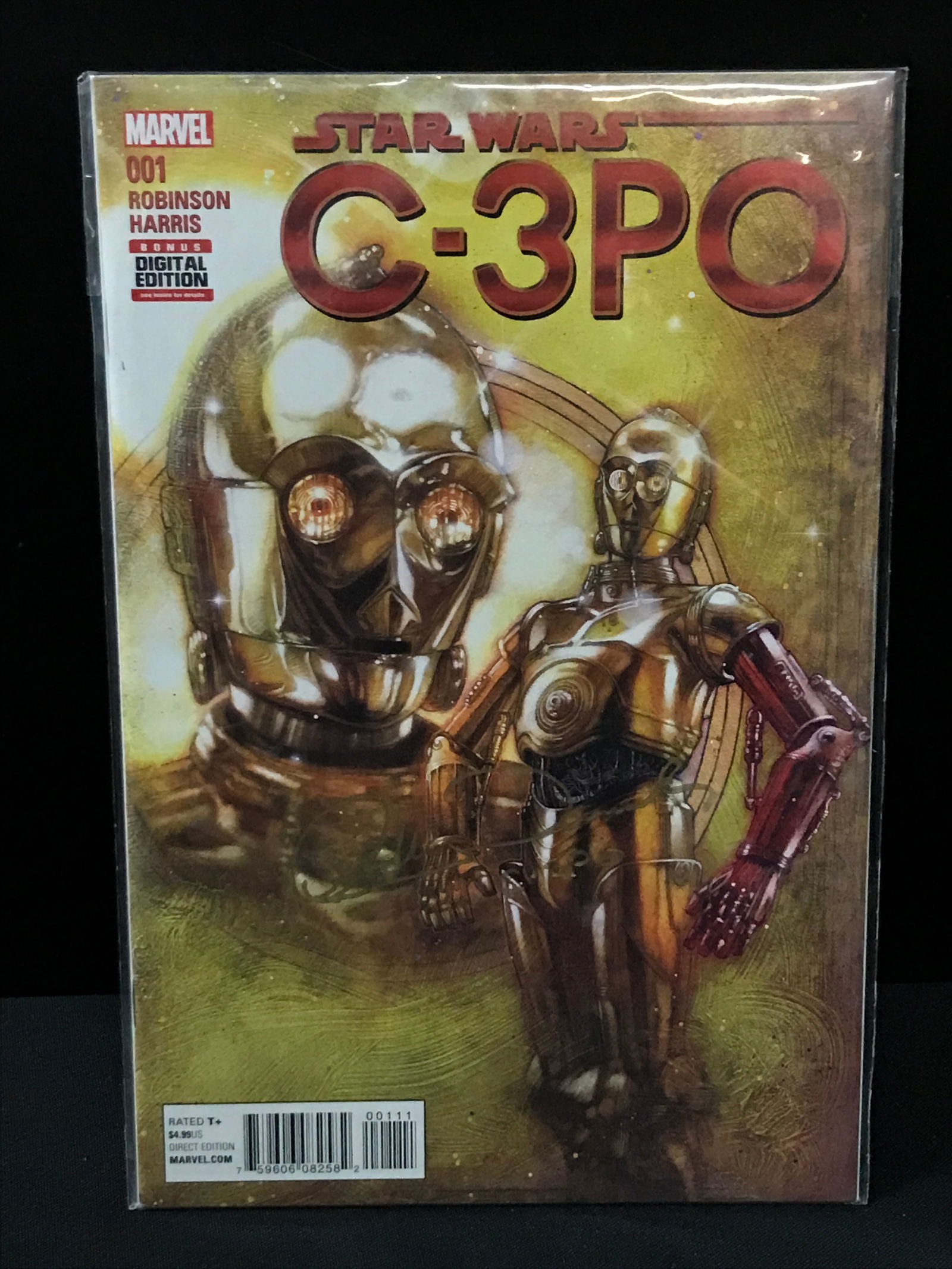 ANTHONY DANIELS SIGNED C-3PO COMIC WWOC COA (1 of 2)
