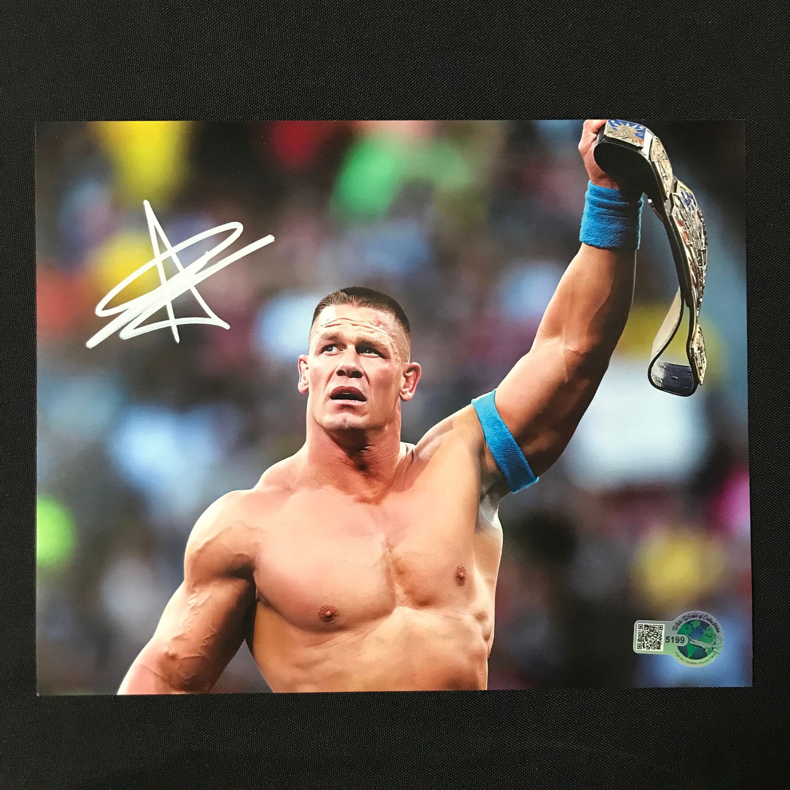 JOHN CENA SIGNED 8X10 - WWOC COA (1 of 1)