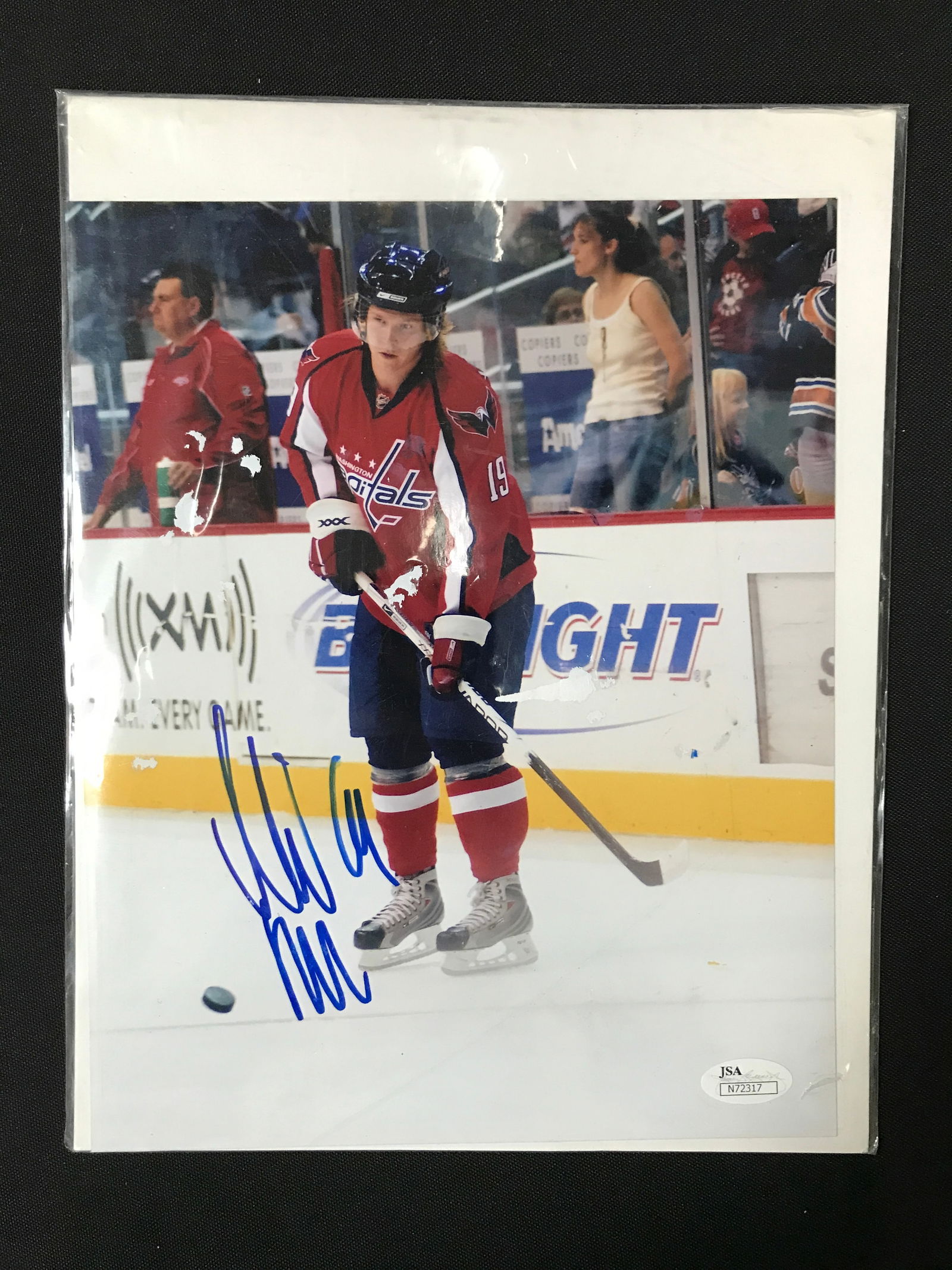 NICKLAS BACKSTROM SIGNED 8X10 - JSA COA (1 of 1)