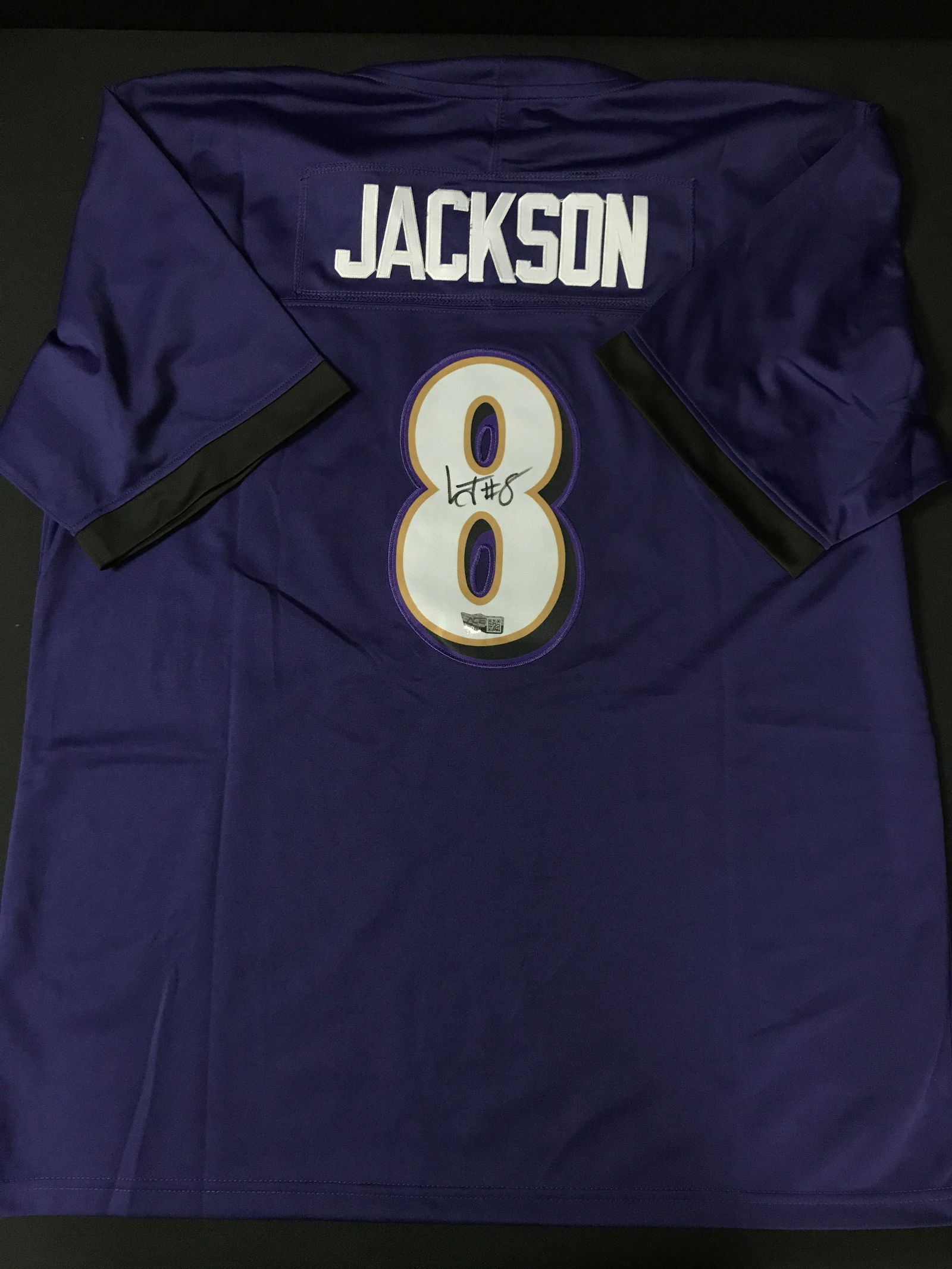 LAMAR JACKSON SIGNED BALTIMORE RAVENS JERSEY - ACE COA (1 of 3)