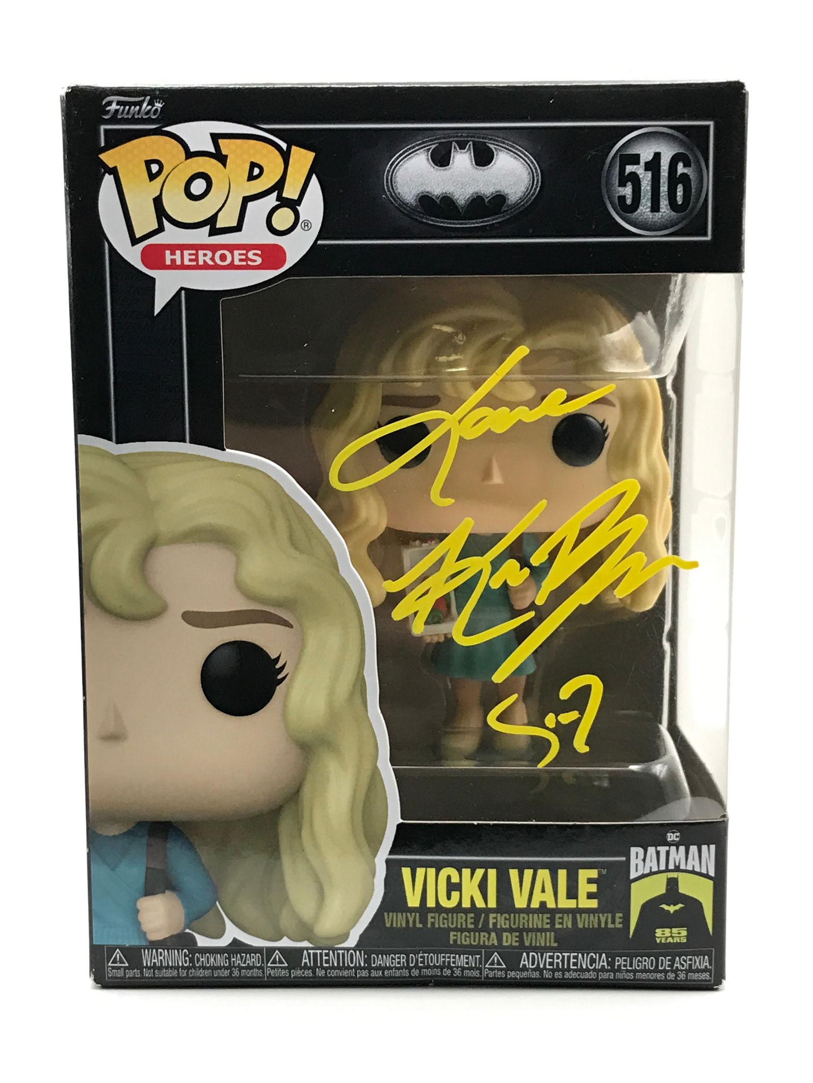 KIM BASINGER SIGNED VICKI VALE FUNKO POP - KB COA: Prices are in Canadian dollars