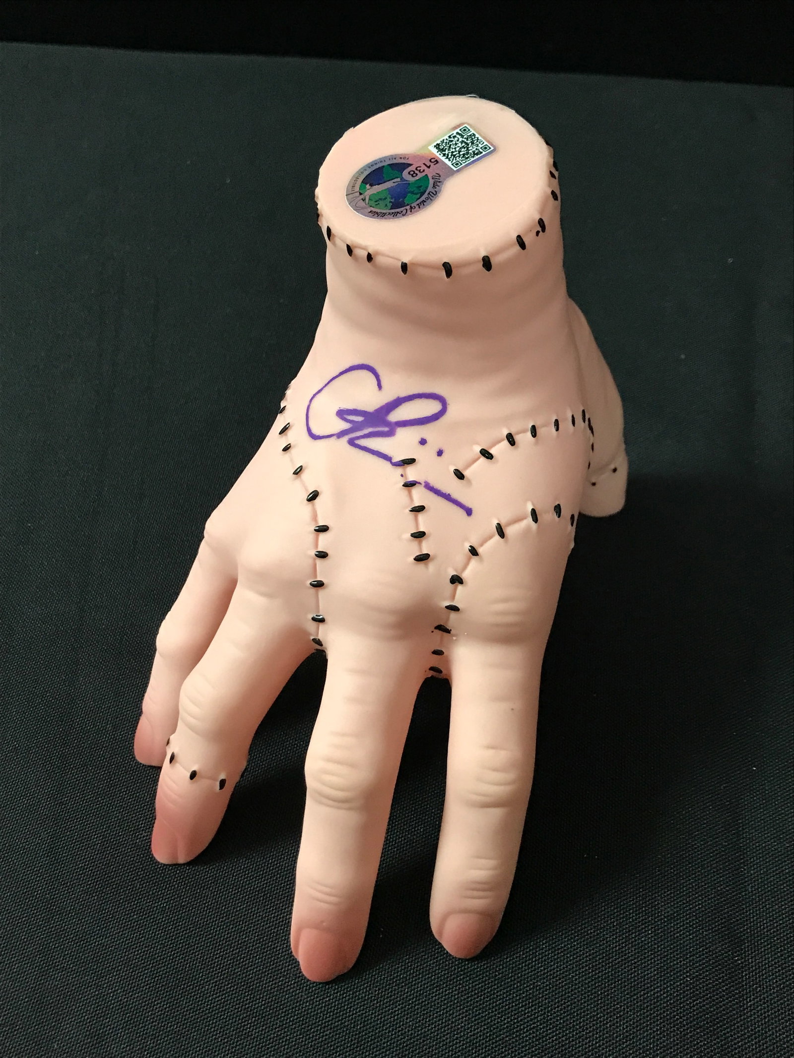 CHRISTINA RICCI SIGNED WEDNESDAY ADAMS PROP (WWOC COA): Prices are in Canadian dollars