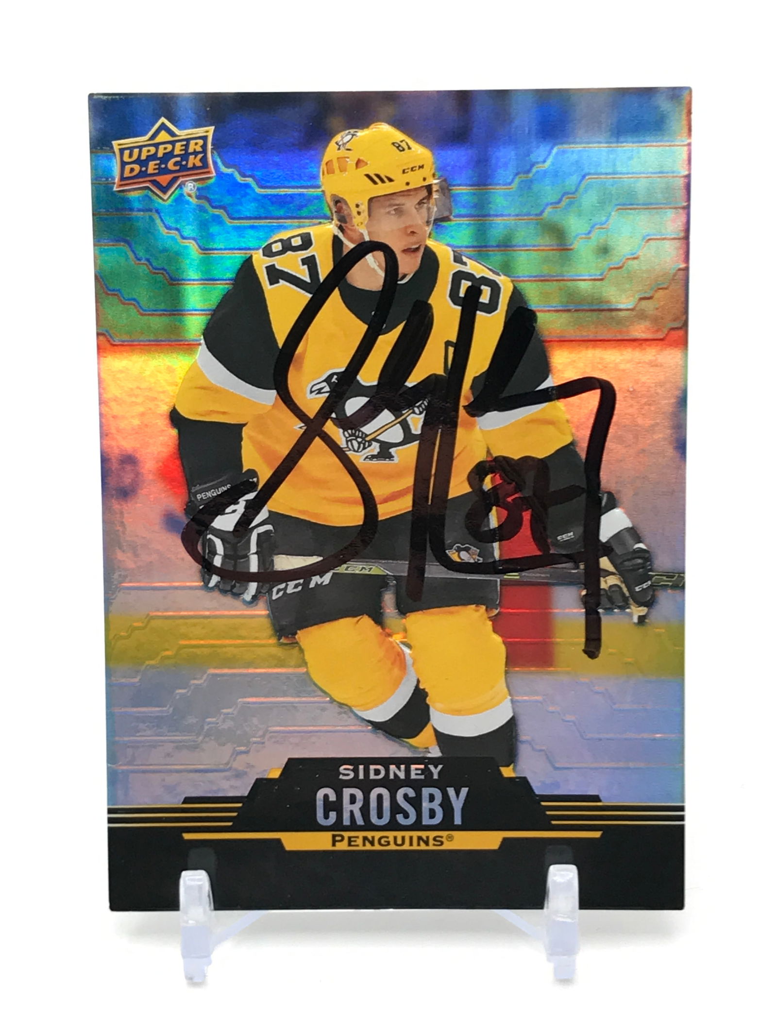 SIDNEY CROSBY SIGNED TRADING CARD: Prices are in Canadian dollars