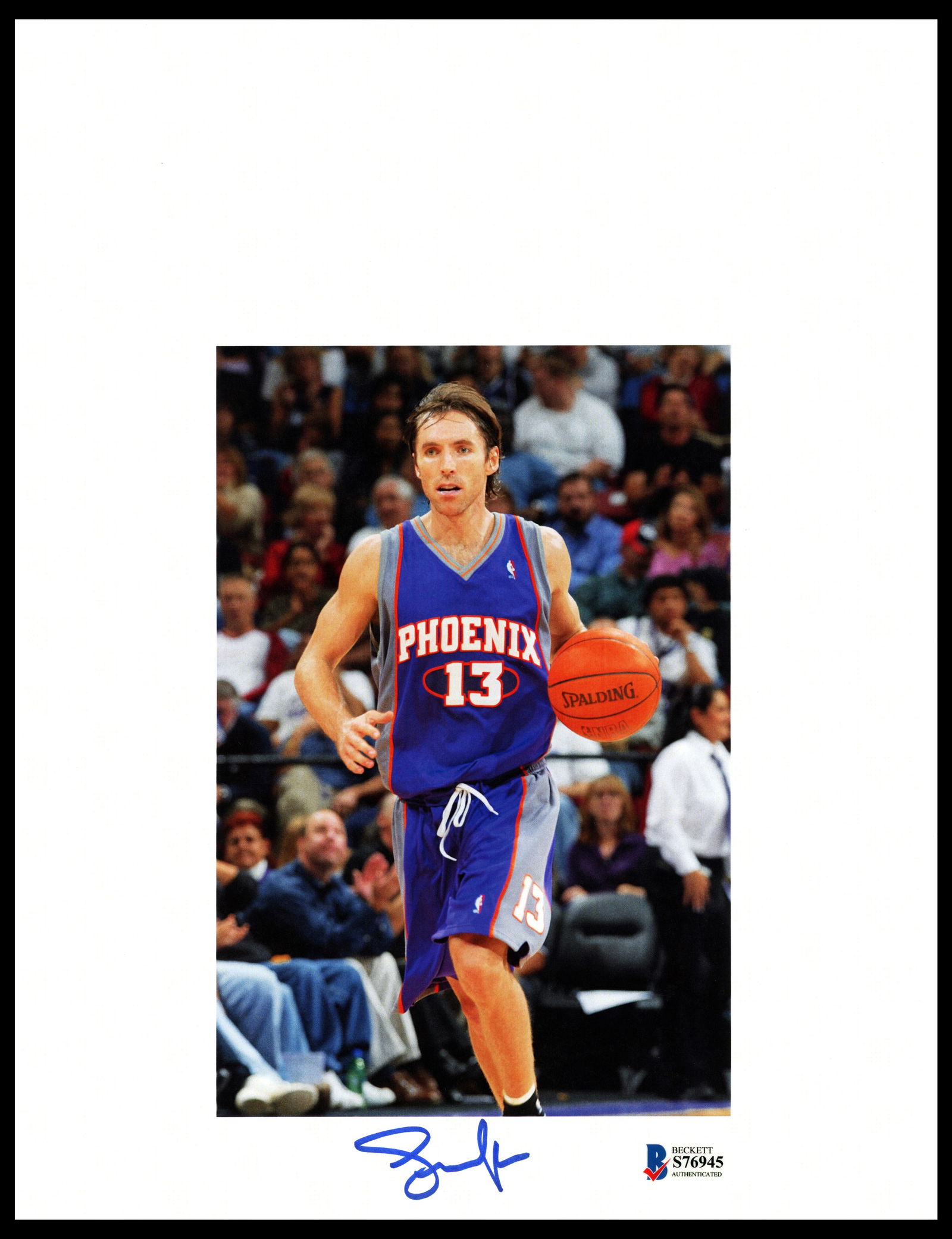 STEVE NASH SIGNED 8X10 - BECKETT COA (1 of 1)