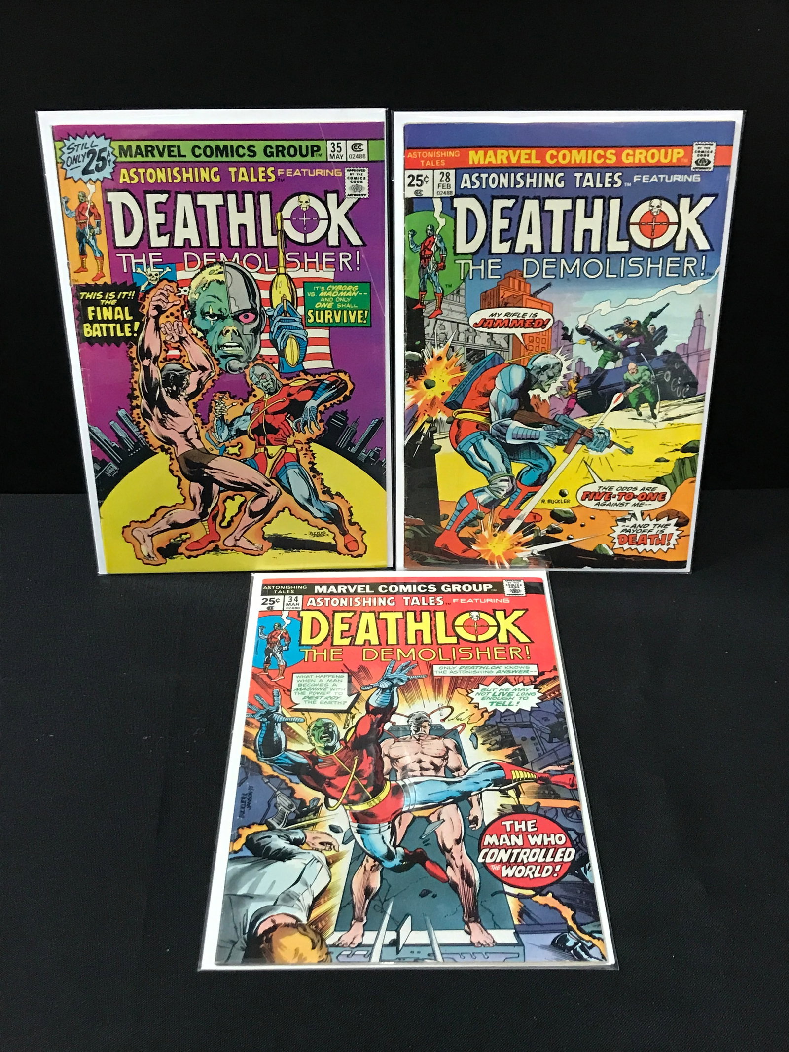 LOT OF 3 DEATHLOK COMICS MARVEL COMICS: Prices are in Canadian dollars