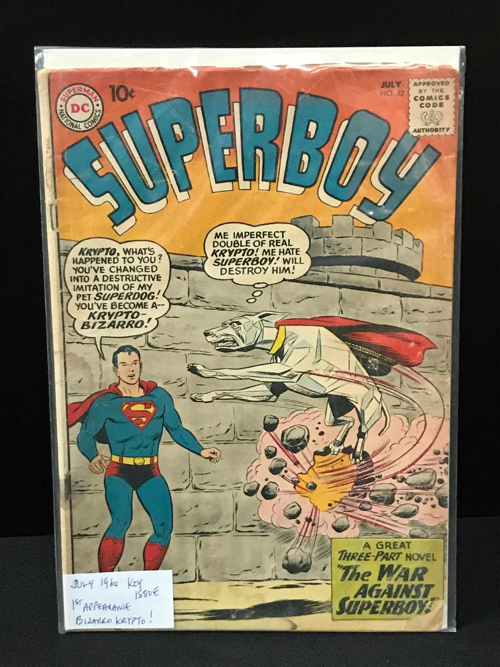 SUPERBOY #82 (1960) 1ST APPEARANCE OF BIZARRO KRYPTO - DC COMICS (1 of 1)