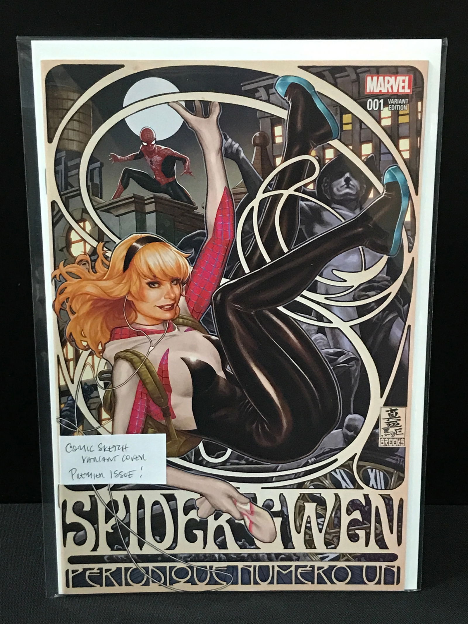 SPIDER GWEN #1 COMIC SKETCH VARIANT COVER - MARVEL COMICS (1 of 1)