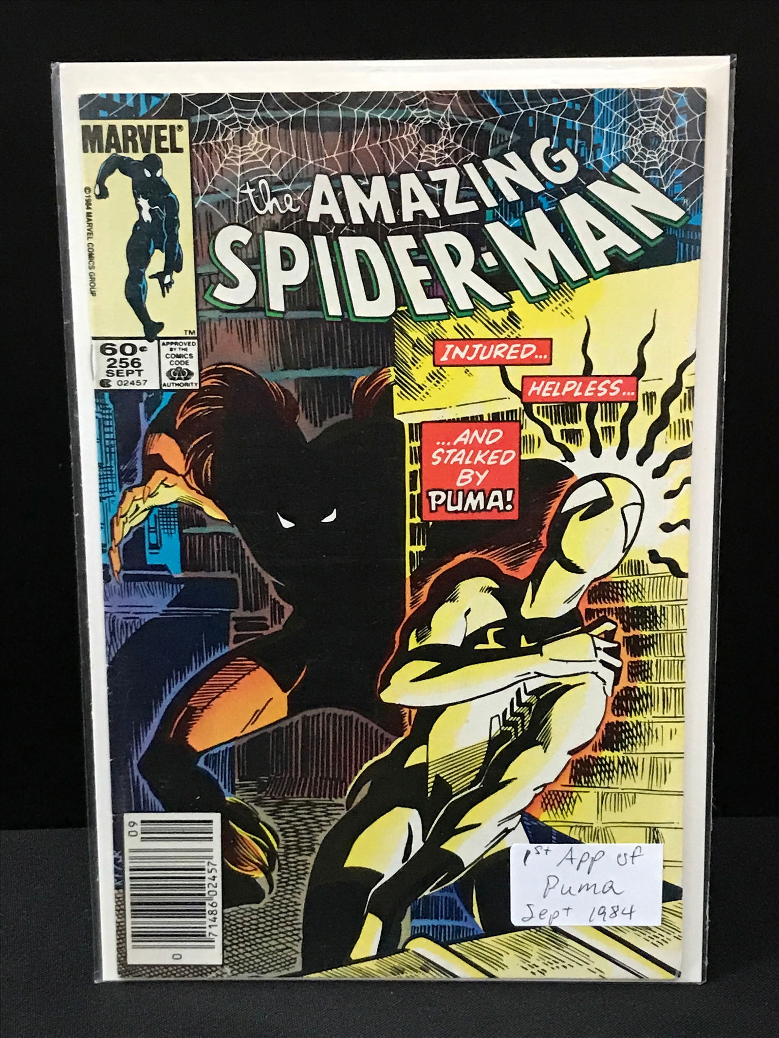 MARVEL COMICS NO.256 THE AMAZING SPIDERMAN: Prices are in Canadian dollars