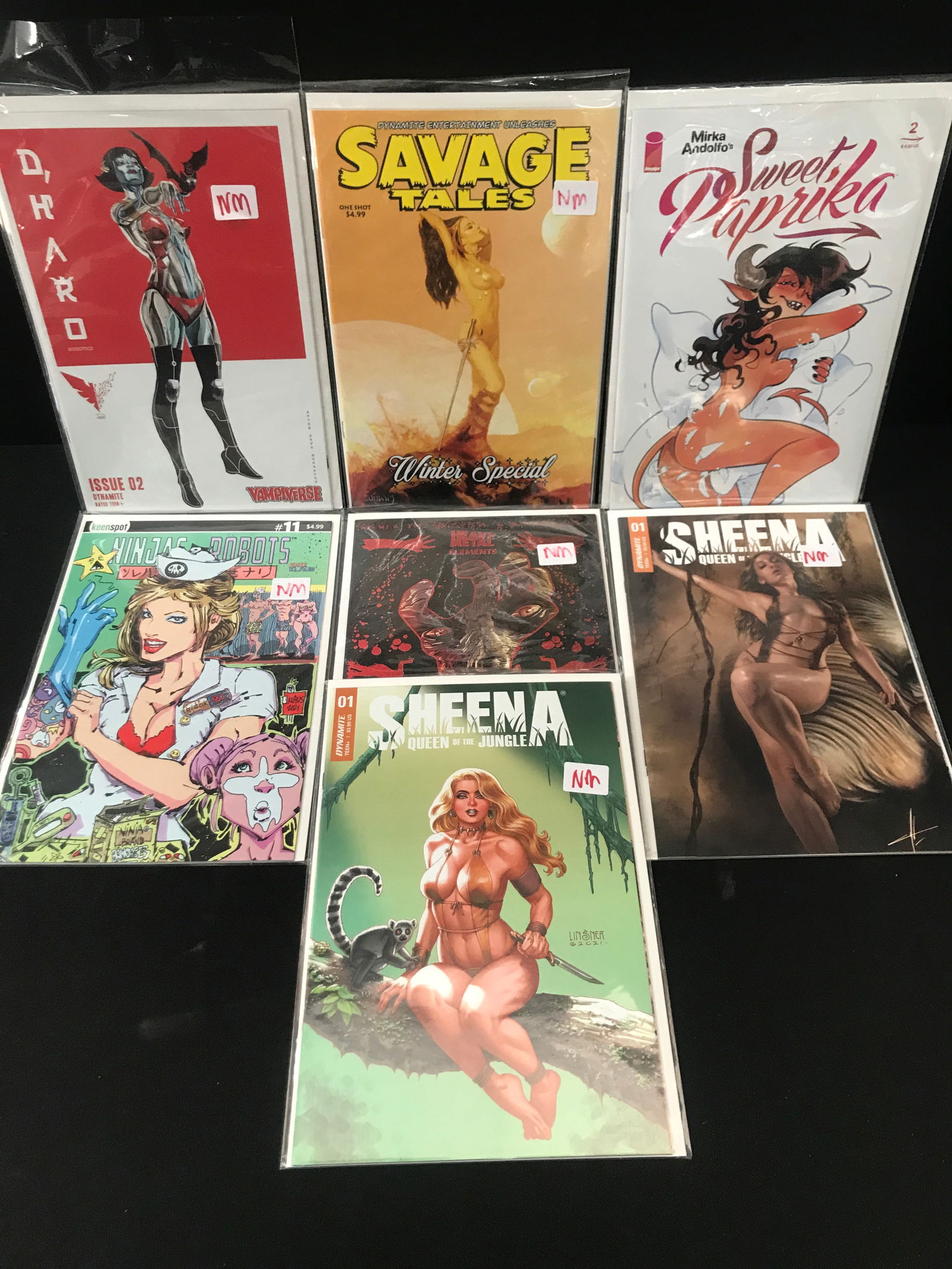 ADULT COMIC BOOK LOT: Prices are in Canadian dollars