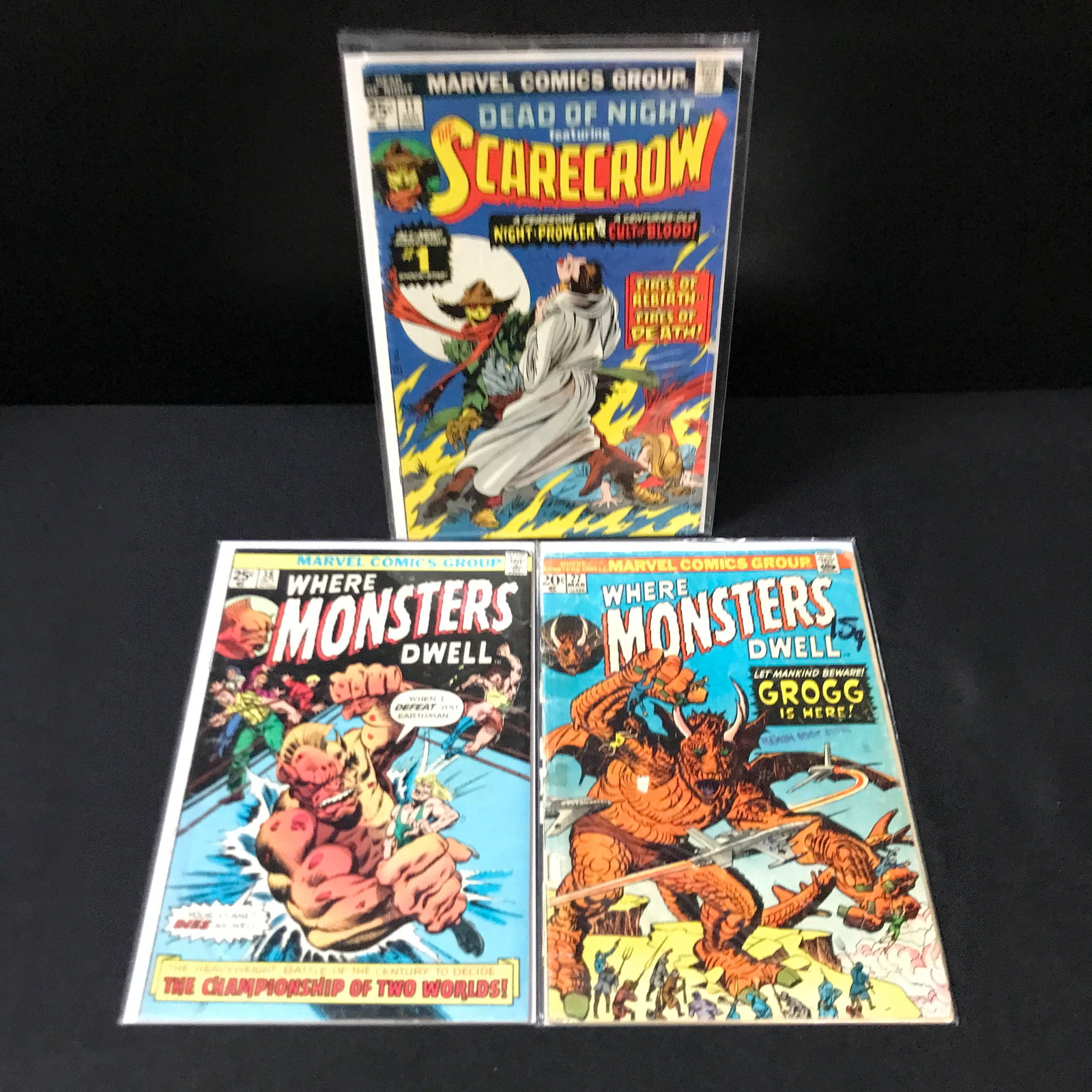 LOT OF 3 MARVEL COMICS: Prices are in Canadian dollars