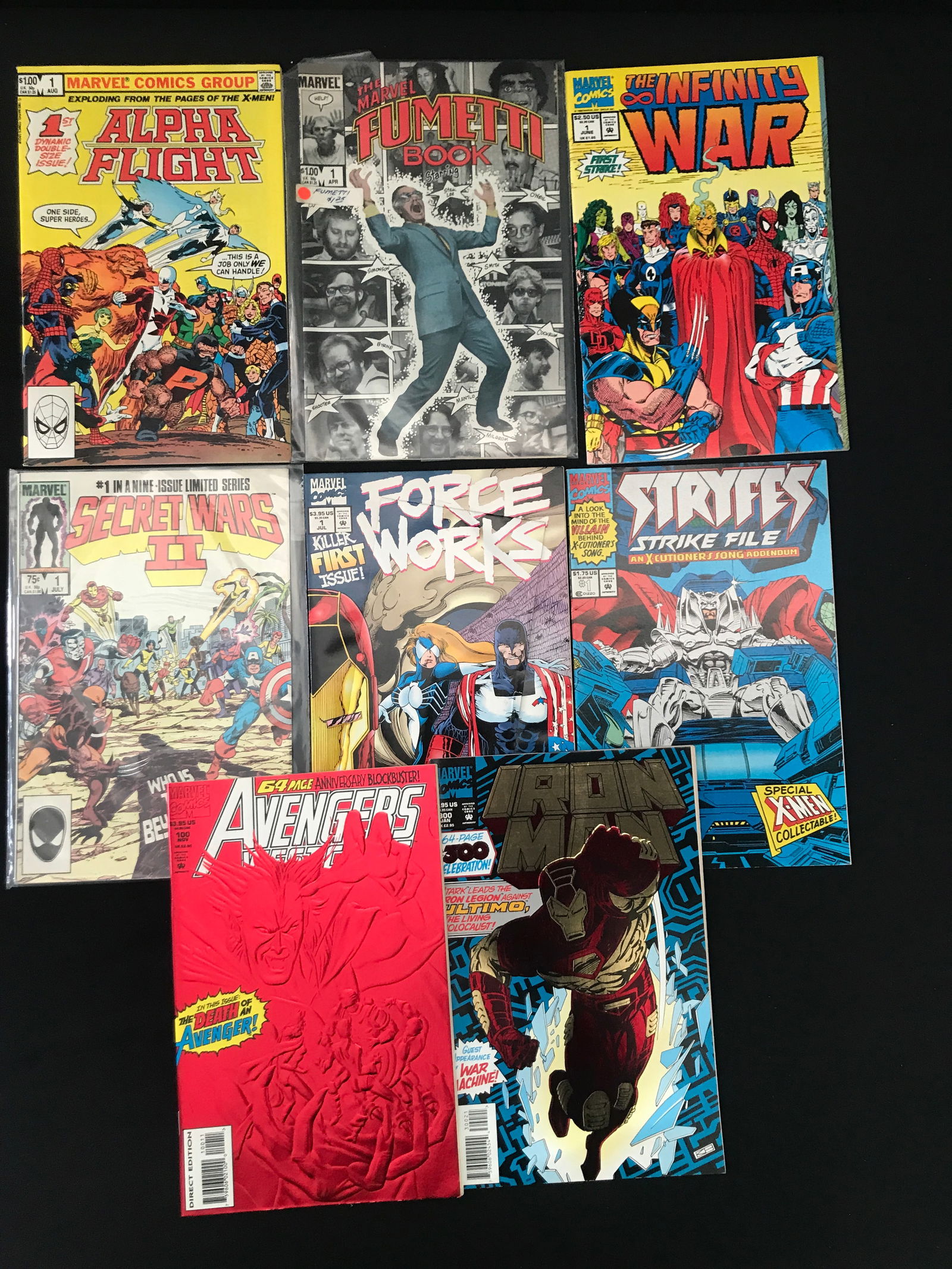 LOT OF 7 MARVEL COMICS - VARIOUS TITLES: Prices are in Canadian dollars