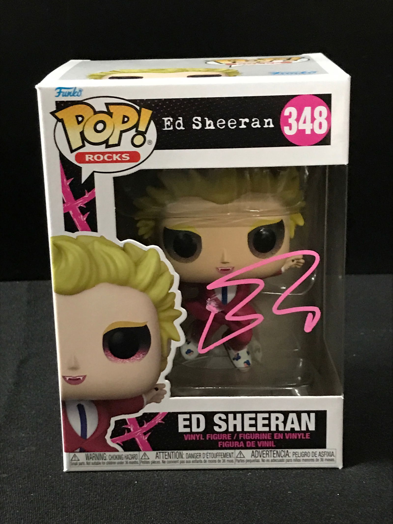 ED SHEERAN SIGNED FUNKO POP - ACE COA (1 of 2)
