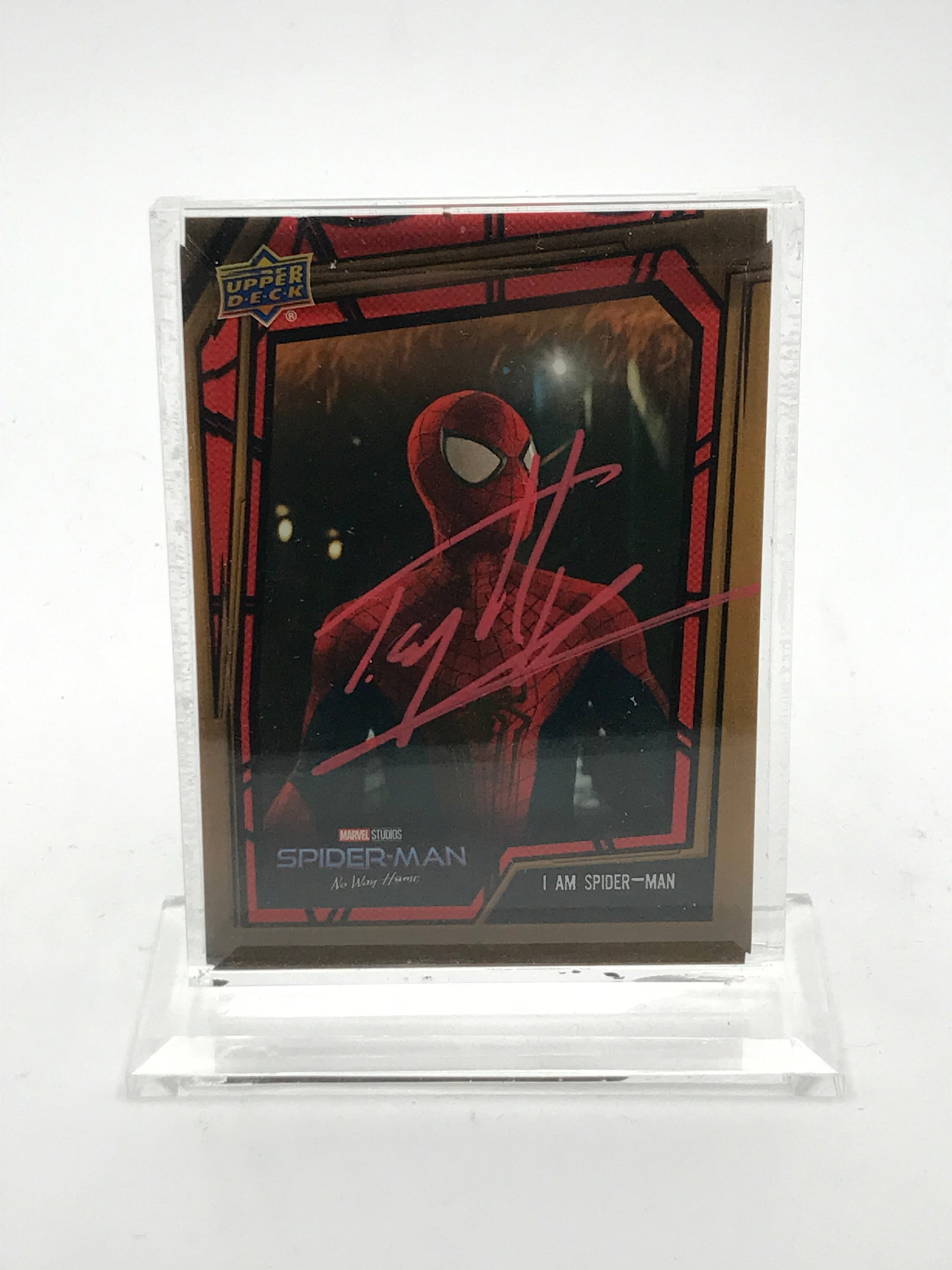 TOM HOLLAND SIGNED UPPER DECK TRADING CARD KB AUTHENTICS COA (1 of 2)