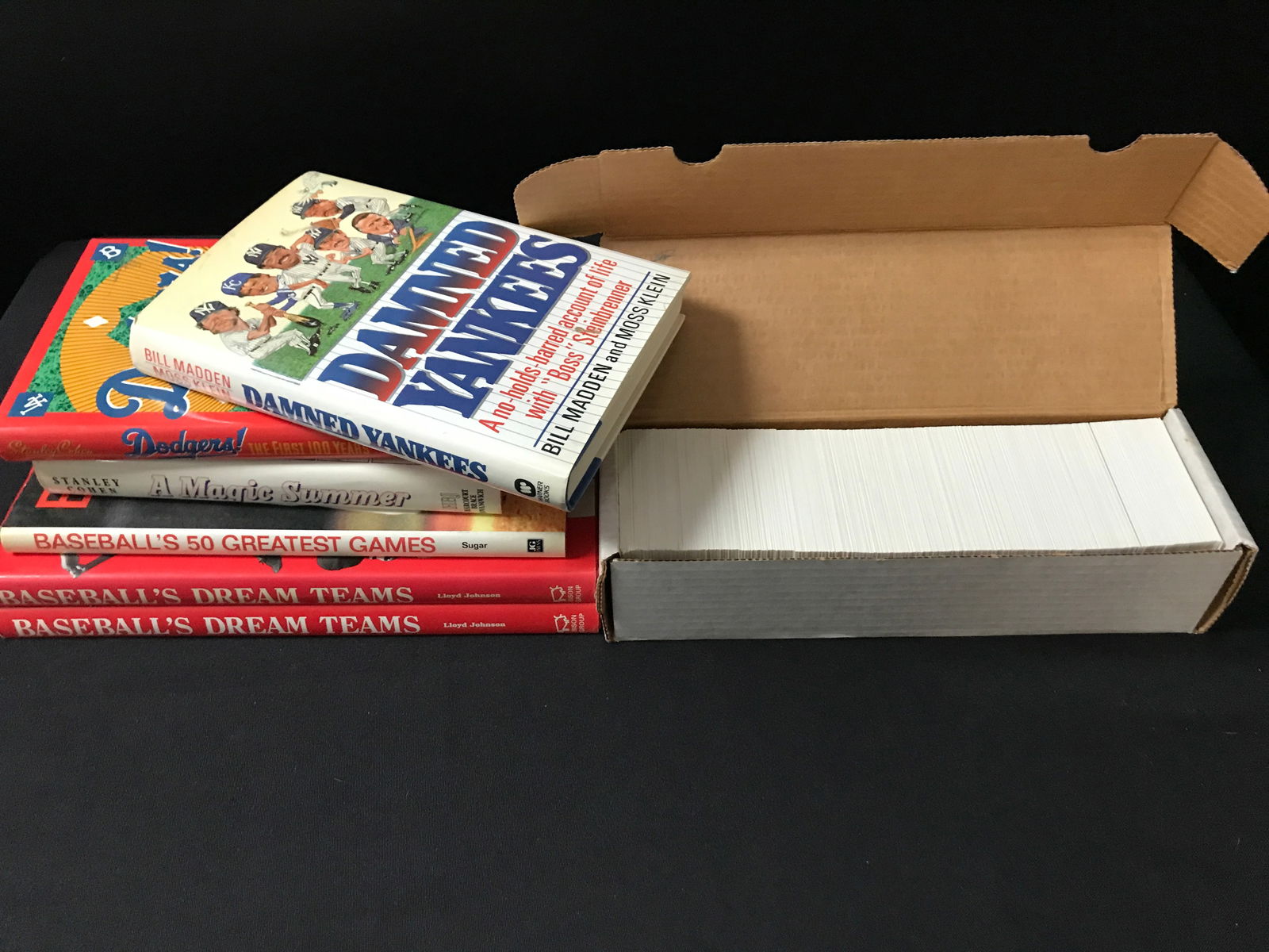 LOT OF BASEBALL BOOKS AND 1992 UPPER DECK BASEBALL SET (1 of 1)