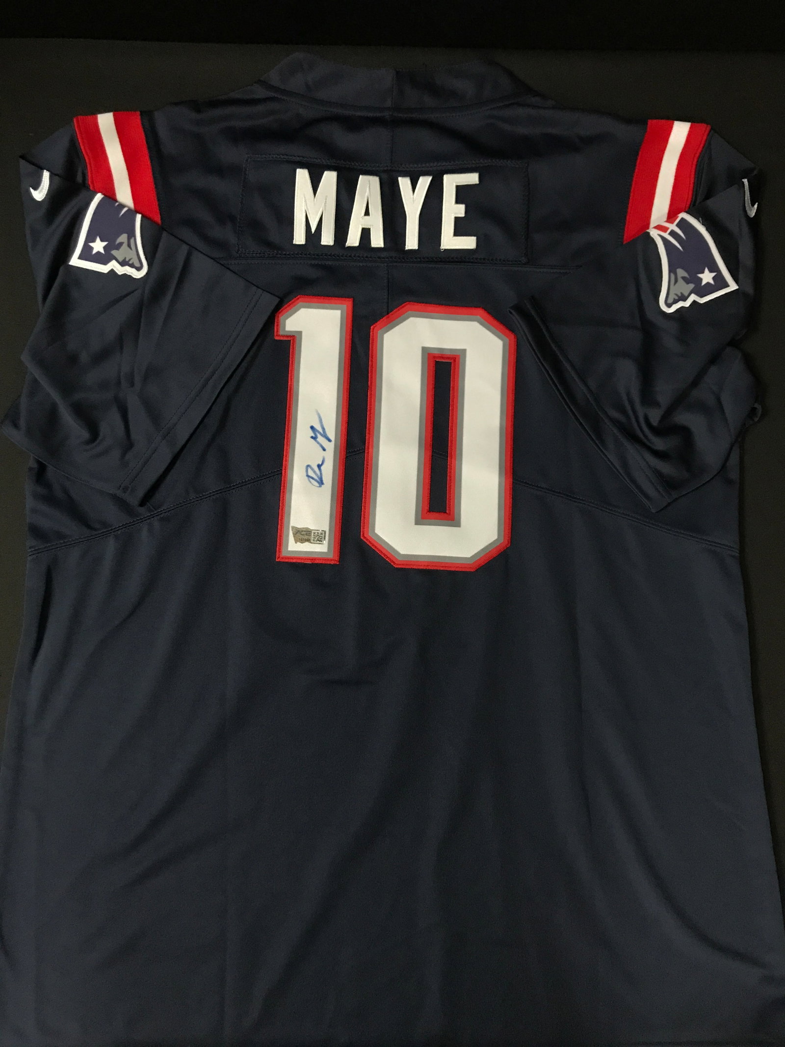 DRAKE MAYE SIGNED New England PATRIOTS JERSEY - ACE COA: Prices are in Canadian dollars