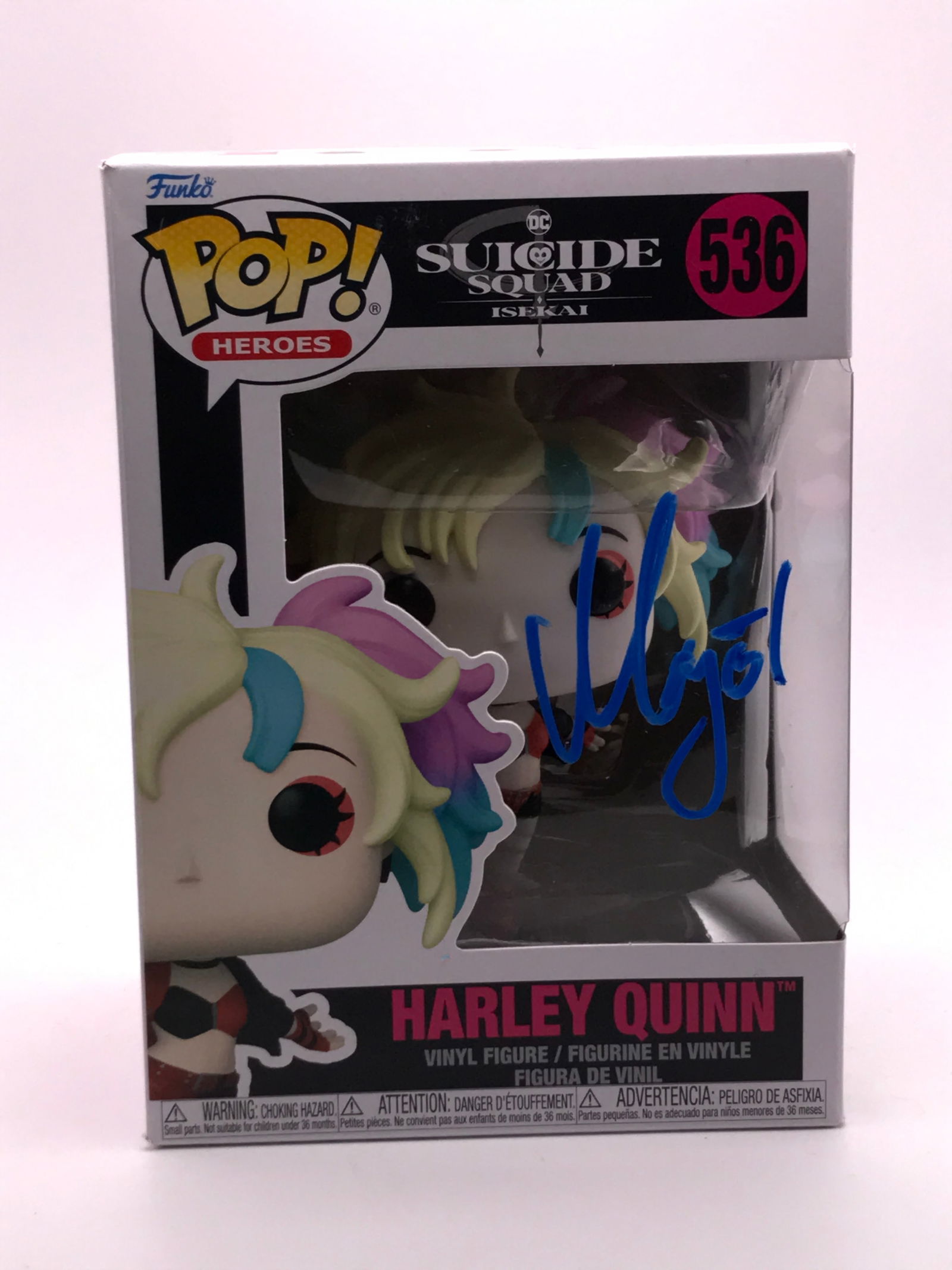 MARGOT ROBBIE SIGNED HARLEY QUINN FUNKO POP - KB COA: Prices are in Canadian dollars