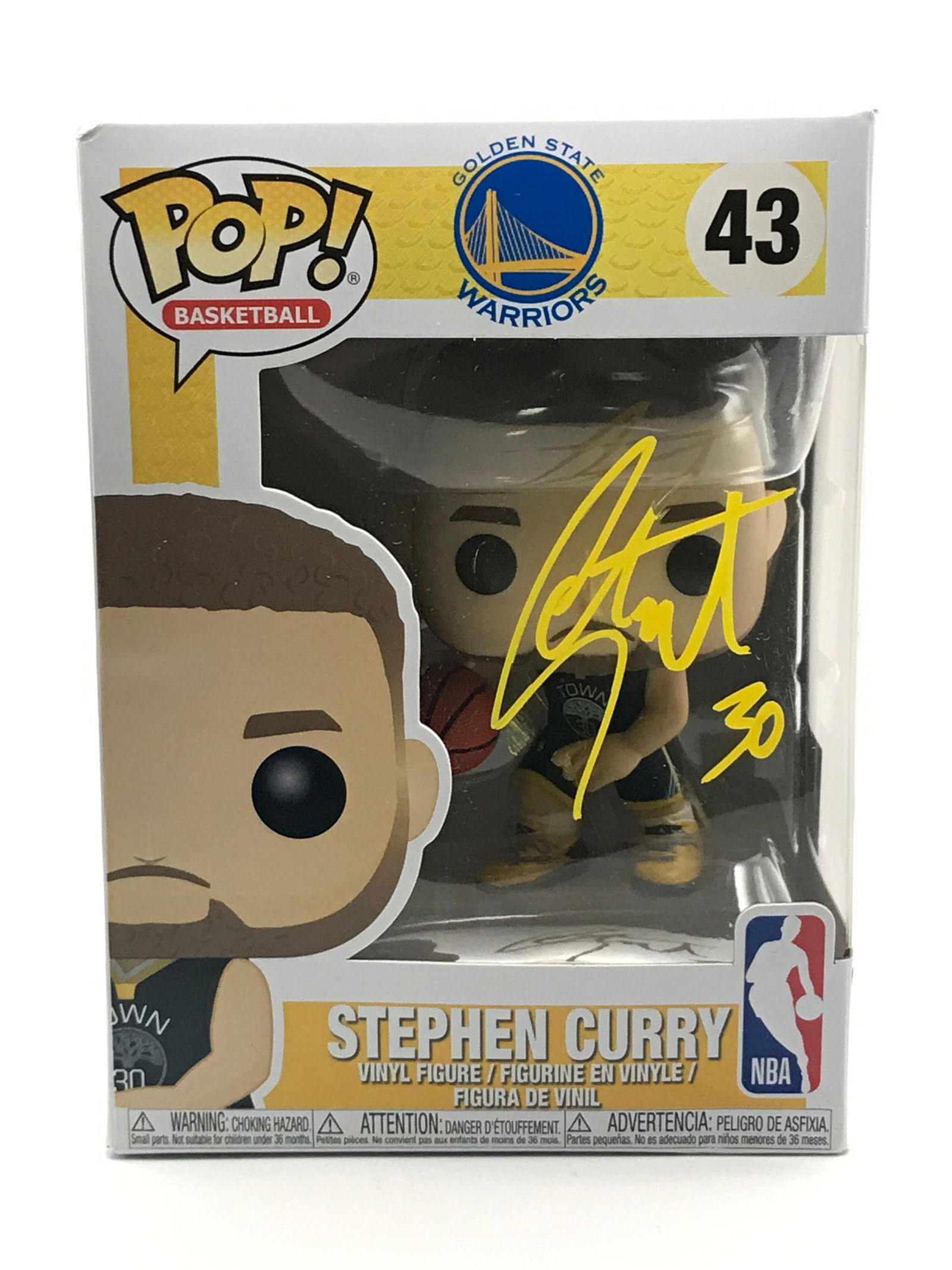 STEPHEN CURRY SIGNED FUNKO POP - ACE COA (1 of 2)