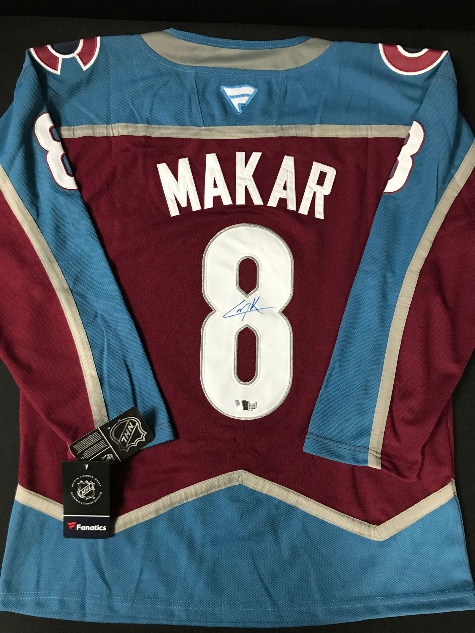 CALE MAKAR SIGNED COLORADO AVALANCHE HOCKEY JERSEY - ACE COA (1 of 3)