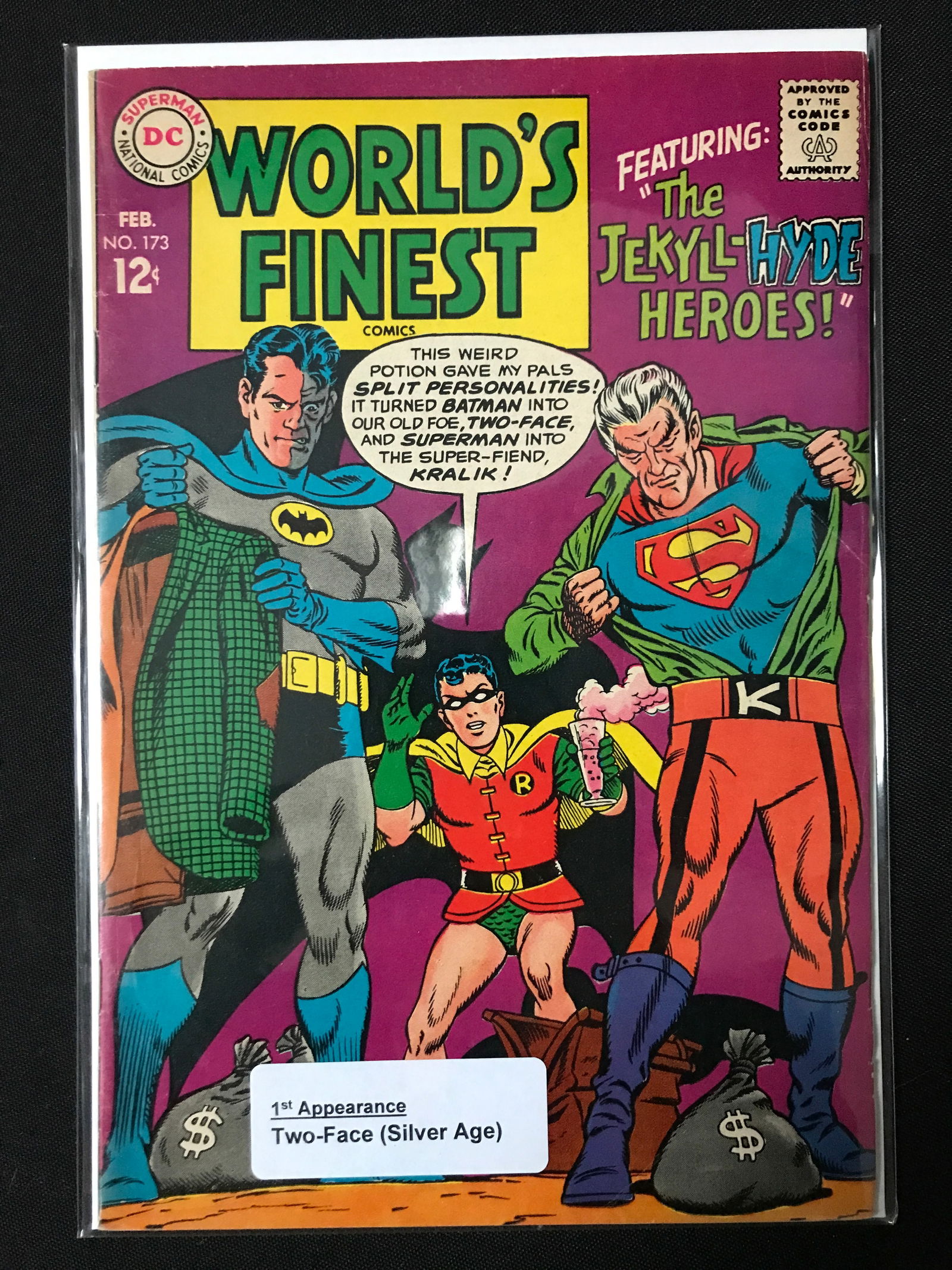 WORLD'S FINEST #173 - 1ST APPEARANCE OF TWO-FACE - DC COMICS (1 of 1)