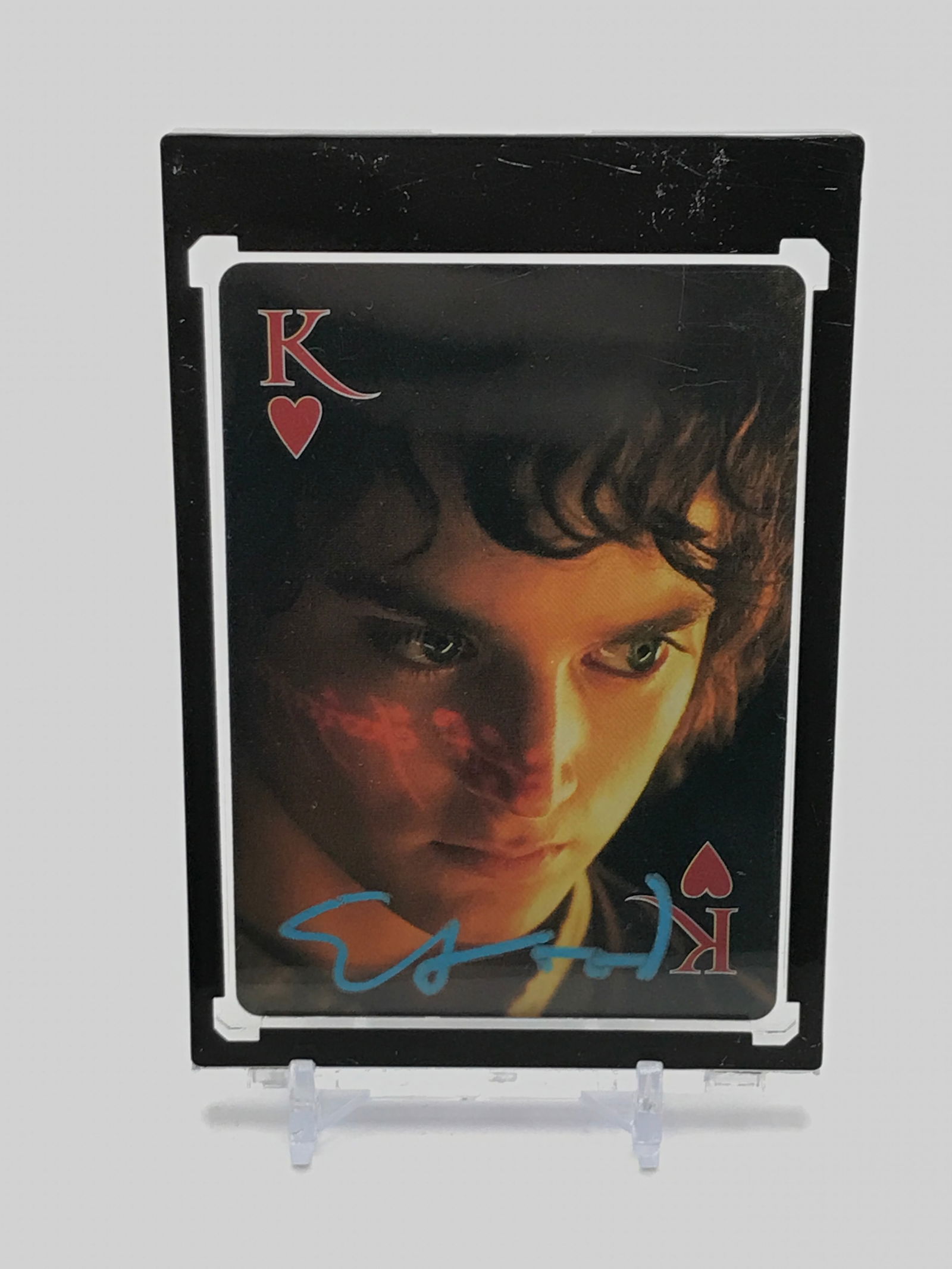 ELIJAH WOOD SIGNED 'LOTR' PLAYING CARD WWOC COA (1 of 2)