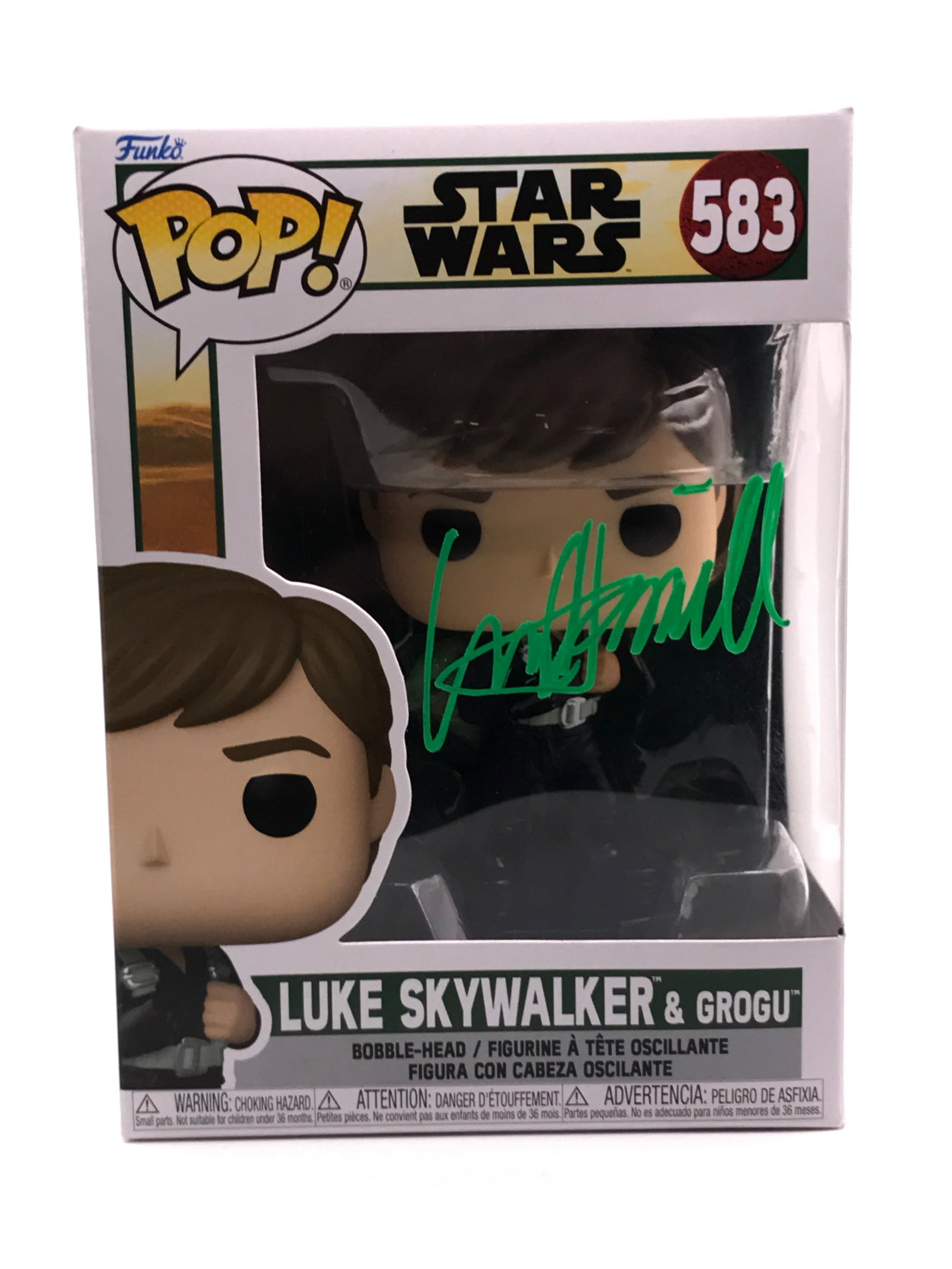 MARK HAMILL SIGNED LUKE SKYWALKLER FUNKO POP - KB COA: Prices are in Canadian dollars