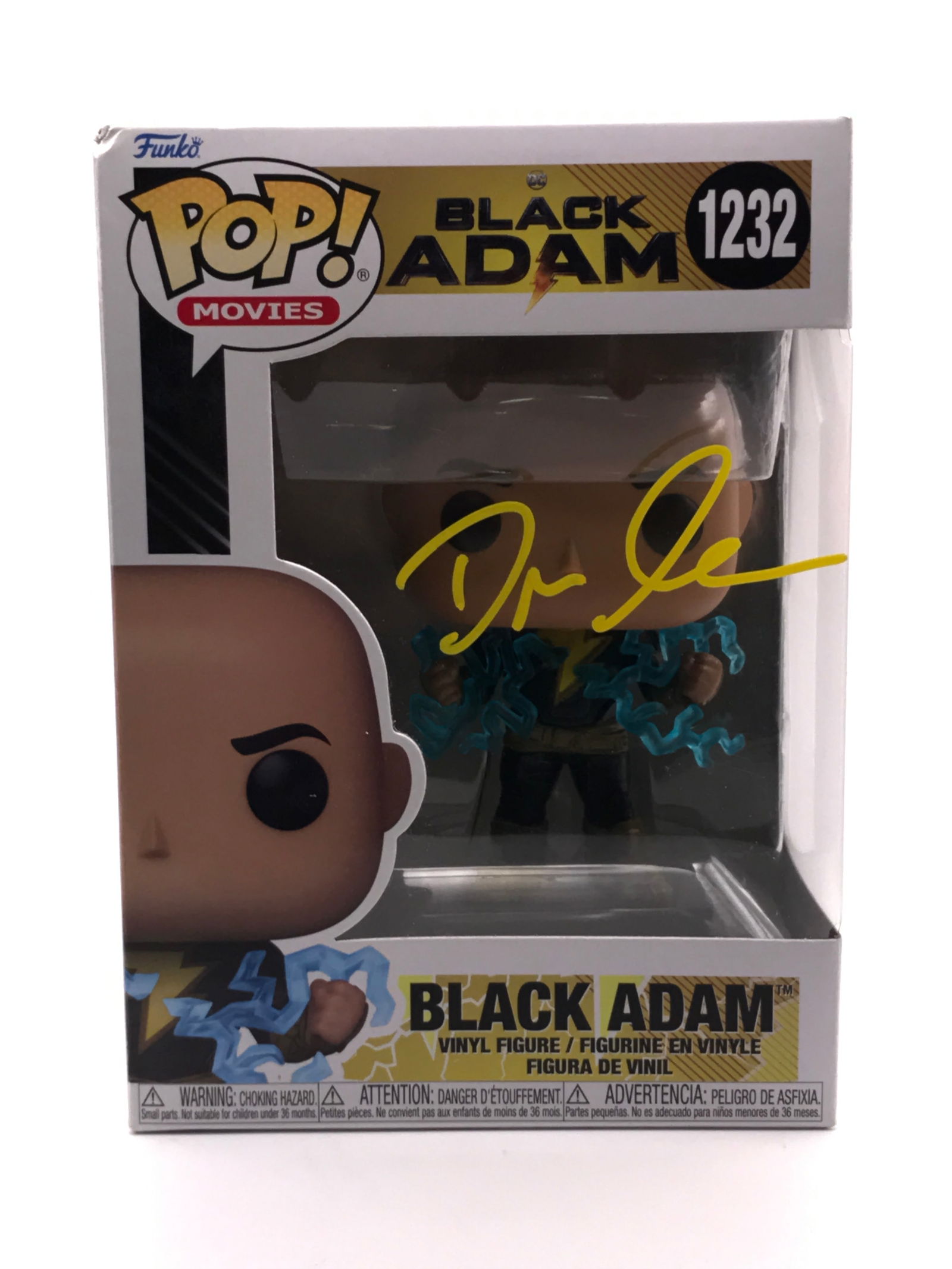 DWAYNE JOHNSON SIGNED BLACK ADAM FUNKO POP - KB COA (1 of 2)
