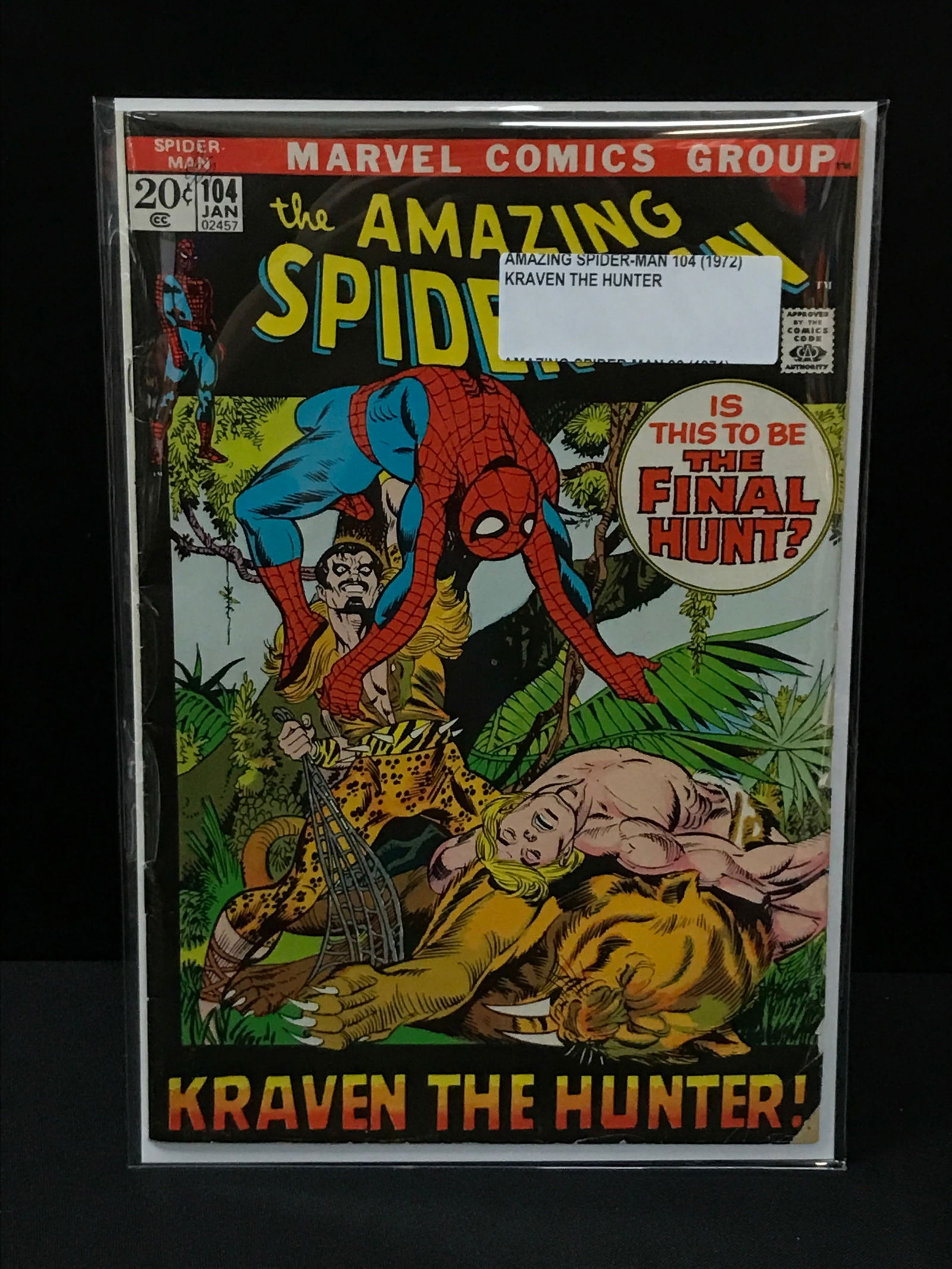 THE AMAZING SPIDERMAN #104 (1972) - MARVEL COMICS (1 of 1)