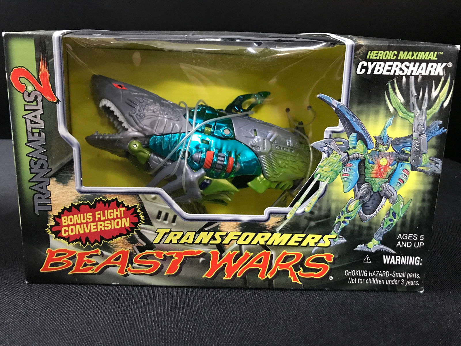 VINTAGE TRANSFORMERS TRANSMETAL 2 BEAST WARS CYBERSHARK NEW IN BOX: Prices are in Canadian dollars