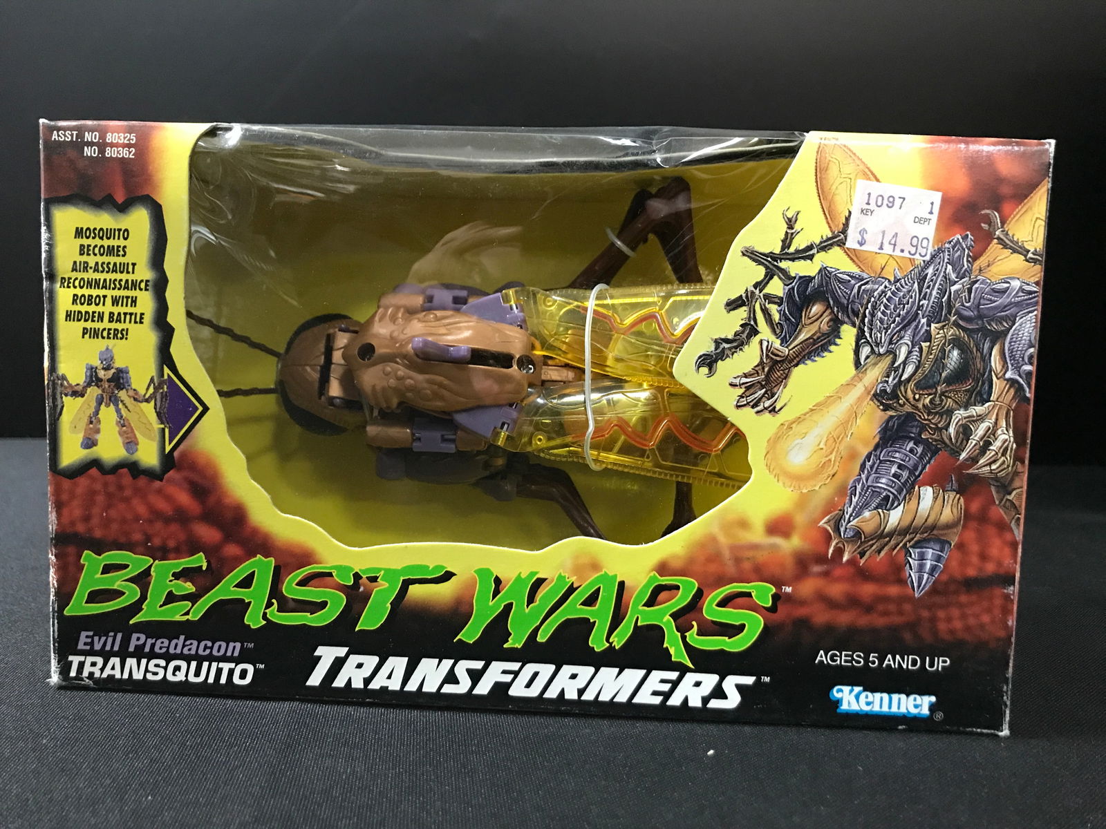 VINTAGE TRANSFORMERS BEAST WARS TRANSQUITO NEW IN BOX: Prices are in Canadian dollars