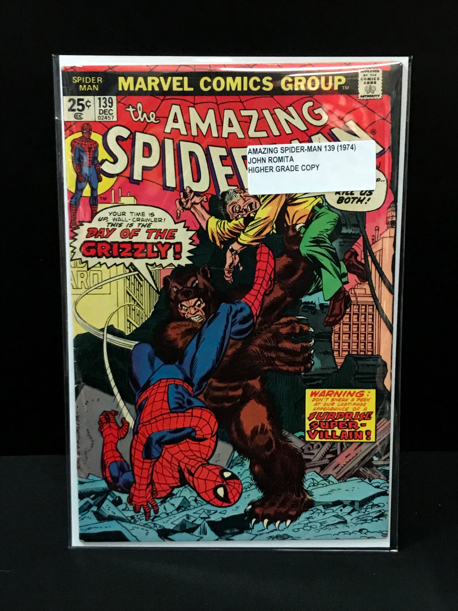 THE AMAZING SPIDERMAN #139 (1974) - MARVEL COMICS: Prices are in Canadian dollars