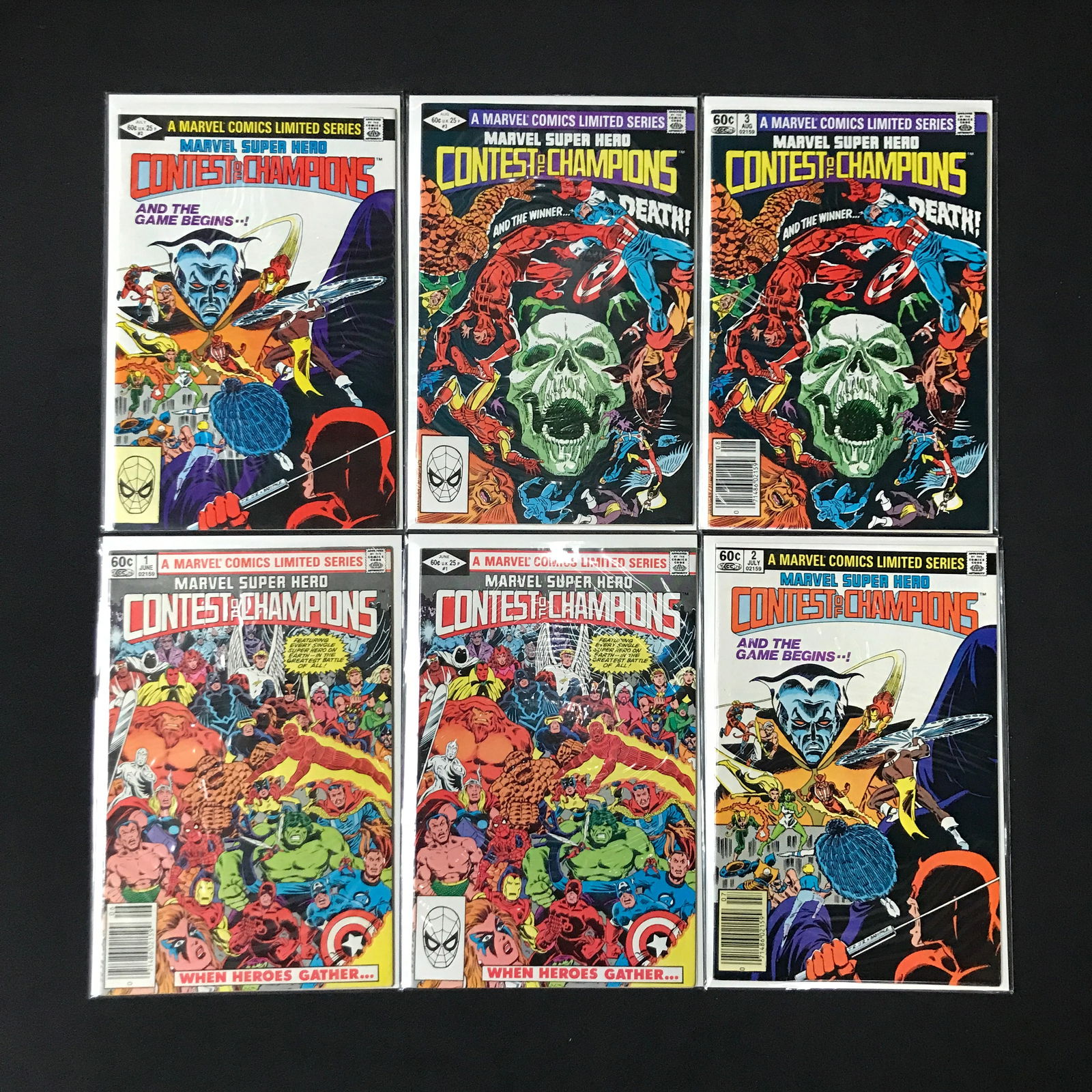 LOT OF 6 MARVEL COMICS CONTEST OF THE CHAMPIONS: Prices are in Canadian dollars