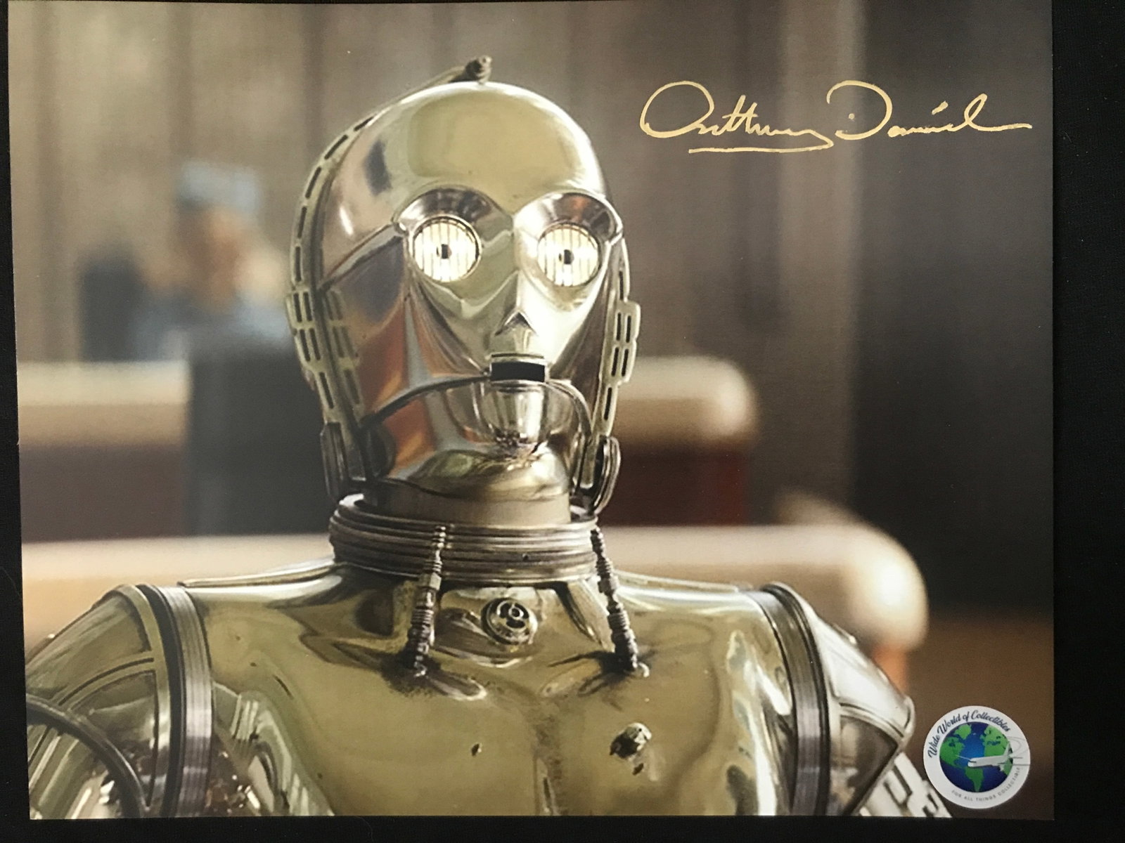 ANTHONY DANIIELS SIGNED C3P0 8X10 - WWOC COA: Prices are in Canadian dollars
